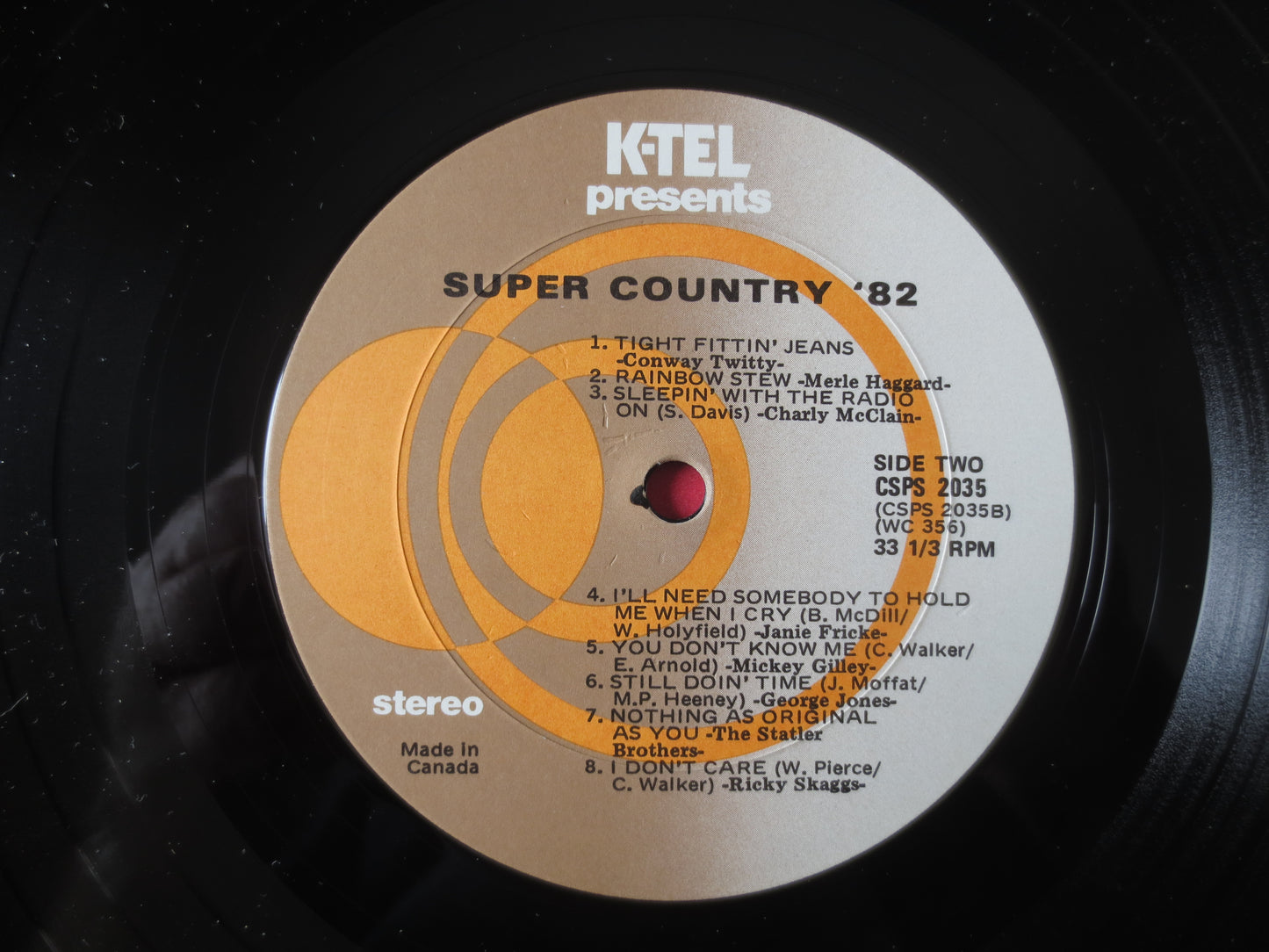 K-Tel RECORDS, SUPER COUNTRY, K-Tel Album, K-Tel Vinyl, K-Tel Lp, Country Record, Country Lp, Vintage Vinyl, 1982 Records