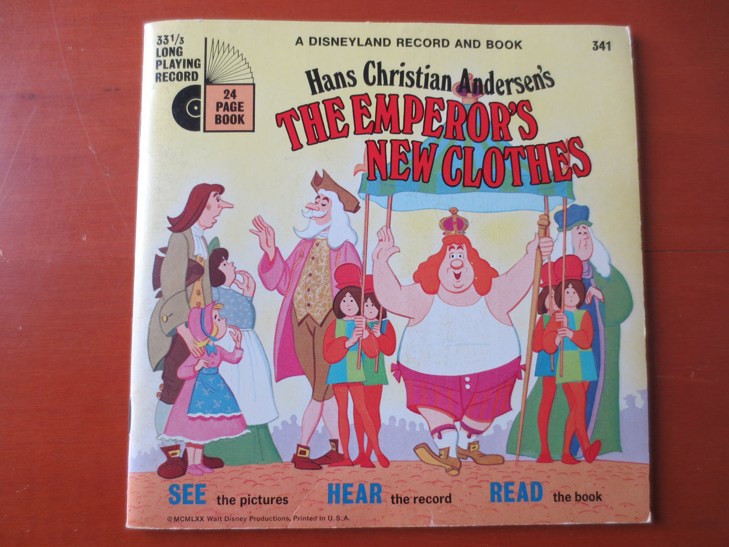 The EMPEROR'S NEW CLOTHES, Disney Record, Disneyland Records, Disney Album, Disney Vinyl, Kids Record, Vinyl, 1970 Records