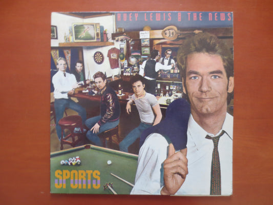 HUEY LEWIS, and the NEWS, Sports, Rock Record, Huey Lewis Record, Huey Lewis Album, Huey Lewis Lp, Vinyl Lps, 1983 Records