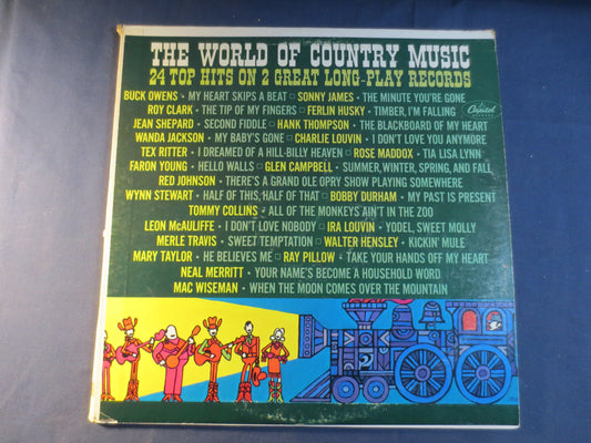 The WORLD of COUNTRY MUSIC, Double Record, Country Record, Vintage Vinyl, Record Vinyl, Records, Vinyl Record, 1965 Records