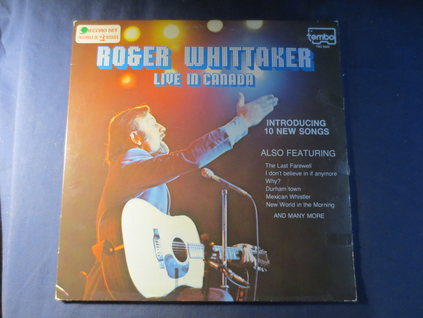 ROGER WHITTAKER, LIVE in Canada, Country Records, Vintage Vinyl, Record Vinyl, Records, Vinyl Records, Vinyl, 1975 Records