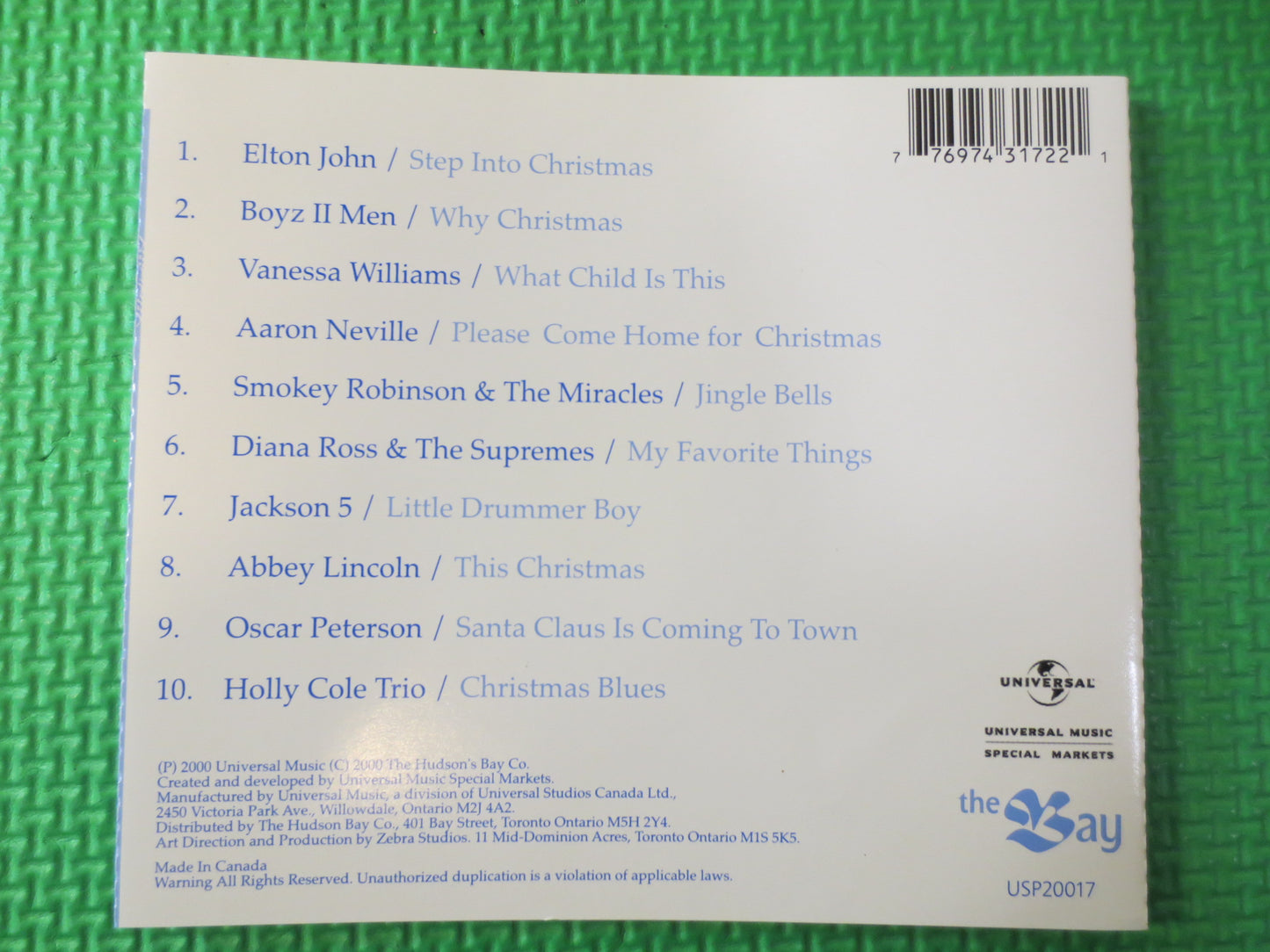 CHRISTMAS Cd, CHRISTMAS Music, CHRISTMAS Song, Elton John Cd, Jackson 5 Cd, Holly Cole Cd, Aaron Neville Cd, Compact Discs