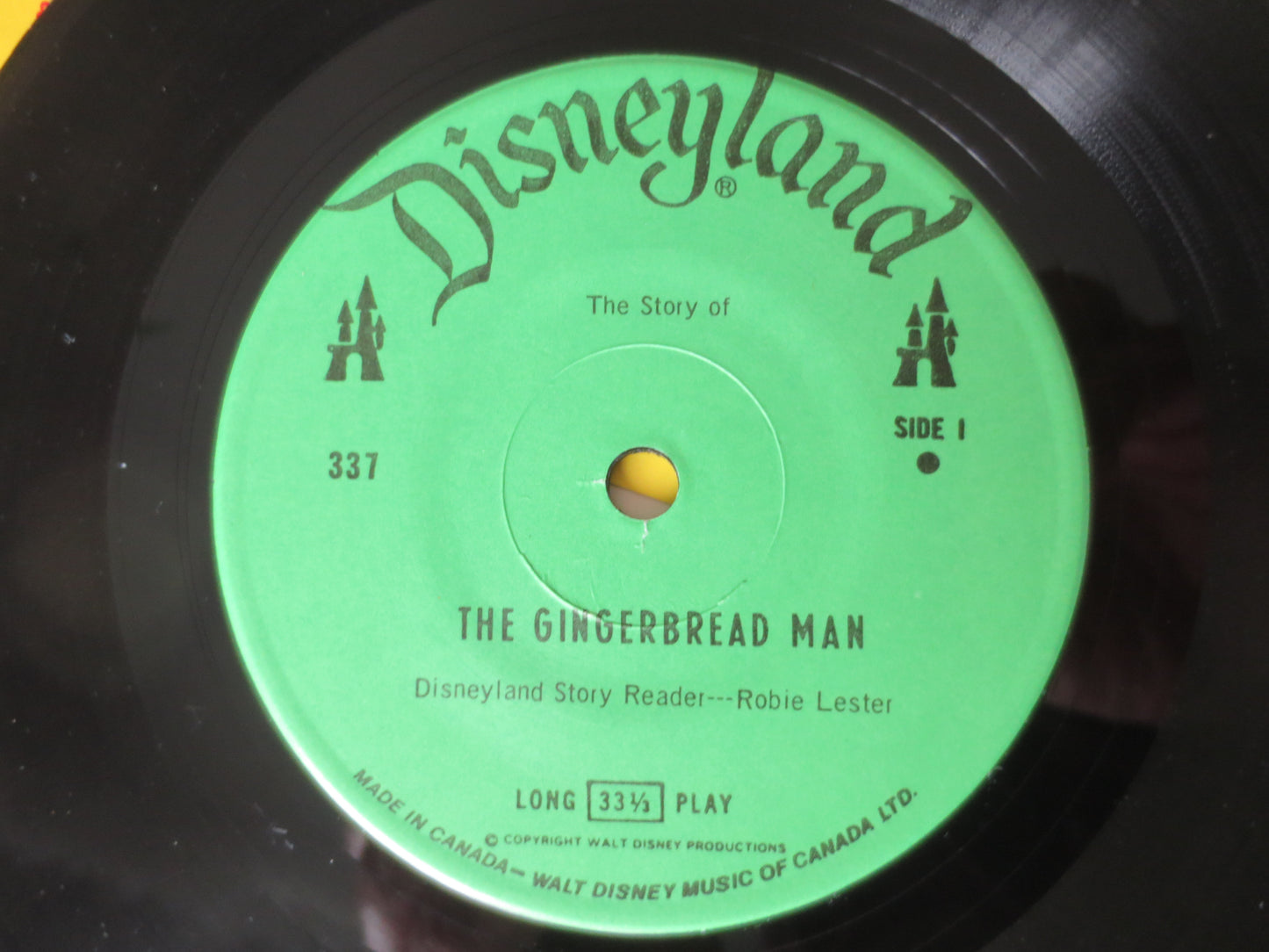 DISNEY Record, GINGERBREAD MAN, Disneyland Records, Disney Album, Disney Vinyl, Kids Record, Record Vinyl, Lp, 1969 Records