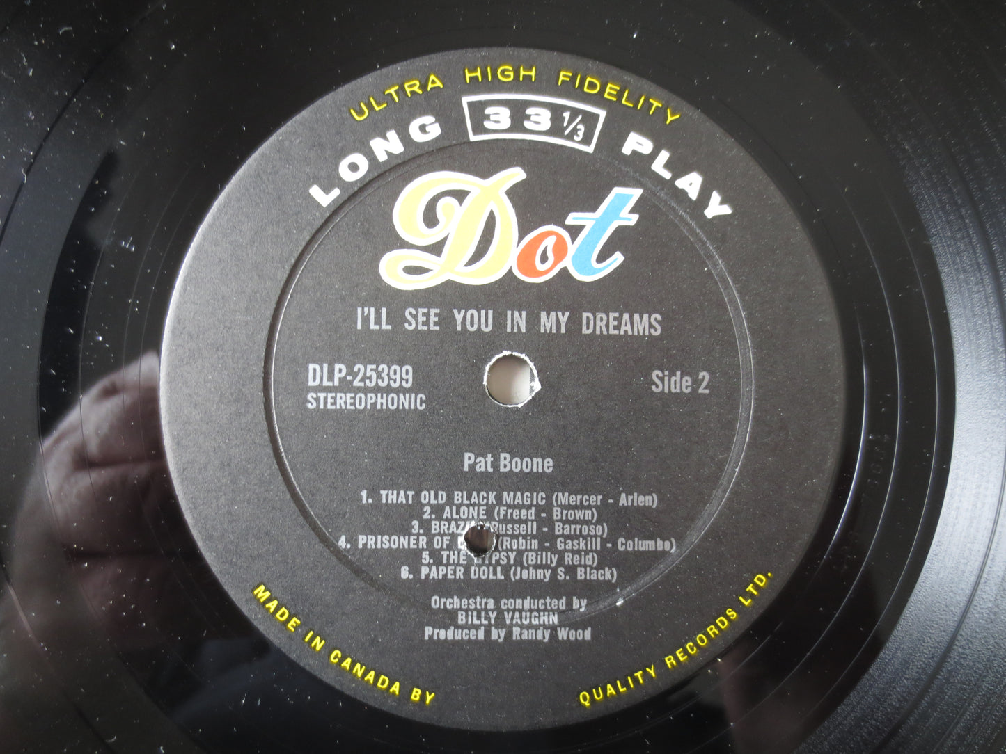 PAT BOONE, I'll See YOU, In My Dreams, Pat Boone Record, Pat Boone Album, Pat Boone Lp, Pop Record, Pop Album, 1962 Records