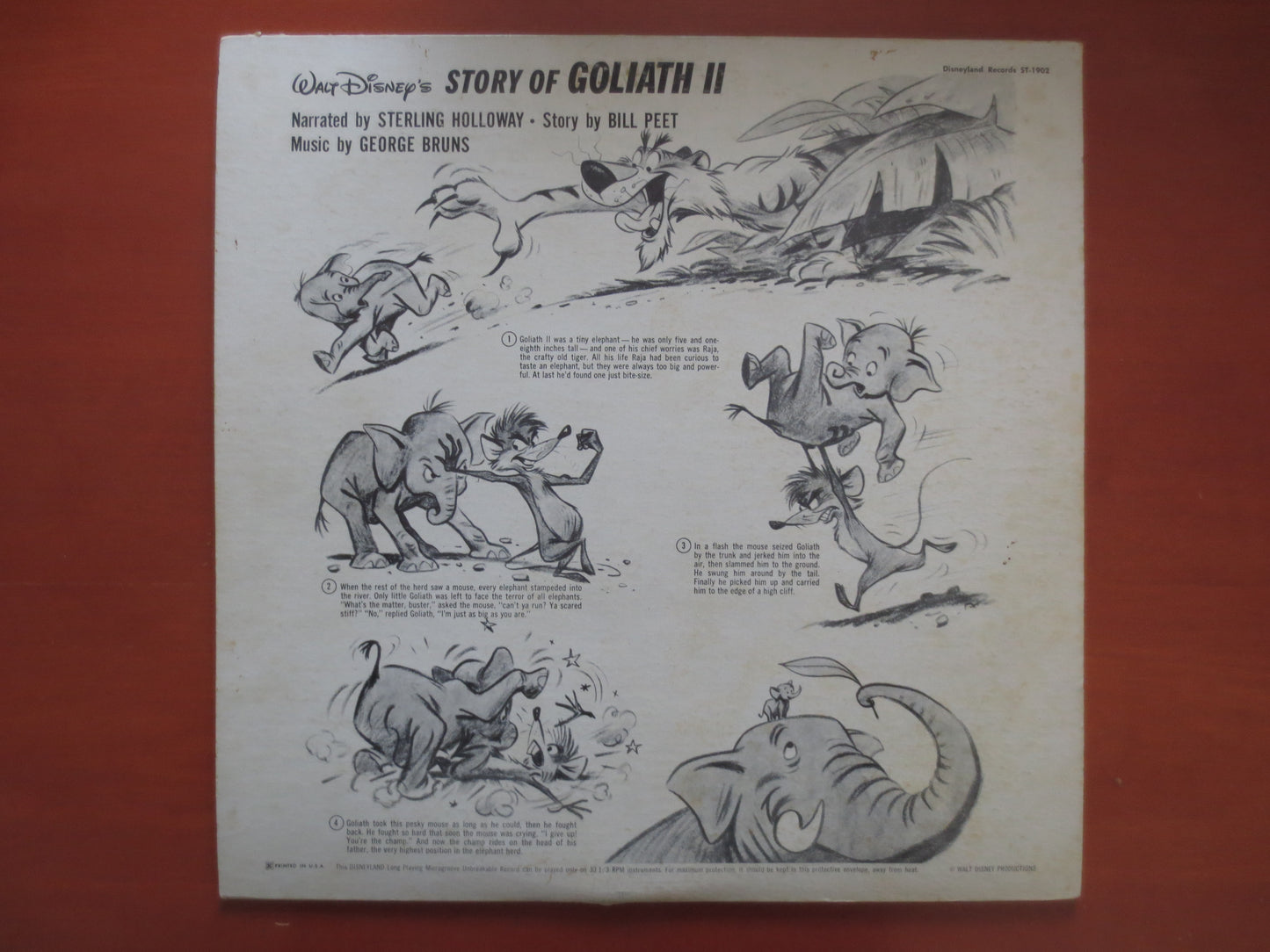 DISNEY Album, GOLIATH Album, DISNEYLAND Records, Disney Records, Childrens Record, Disney Lp, Kids Vinyl, Lps, 1965 Records