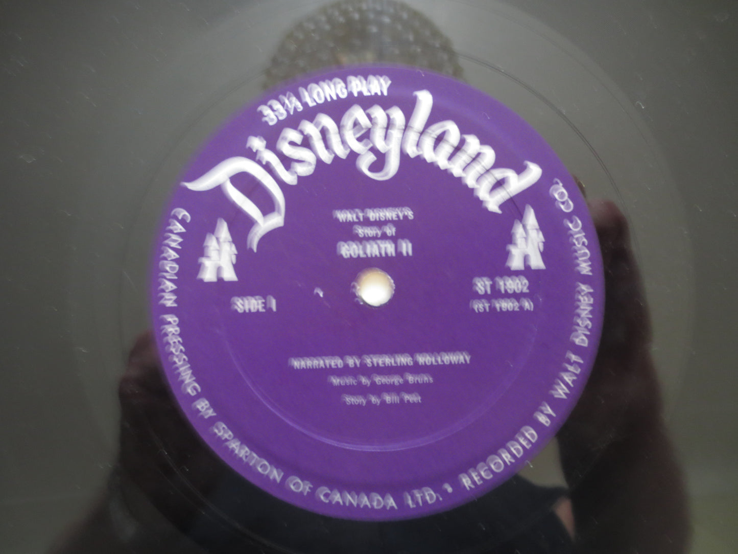 DISNEY Album, GOLIATH Album, DISNEYLAND Records, Disney Records, Childrens Record, Disney Lp, Kids Vinyl, Lps, 1965 Records