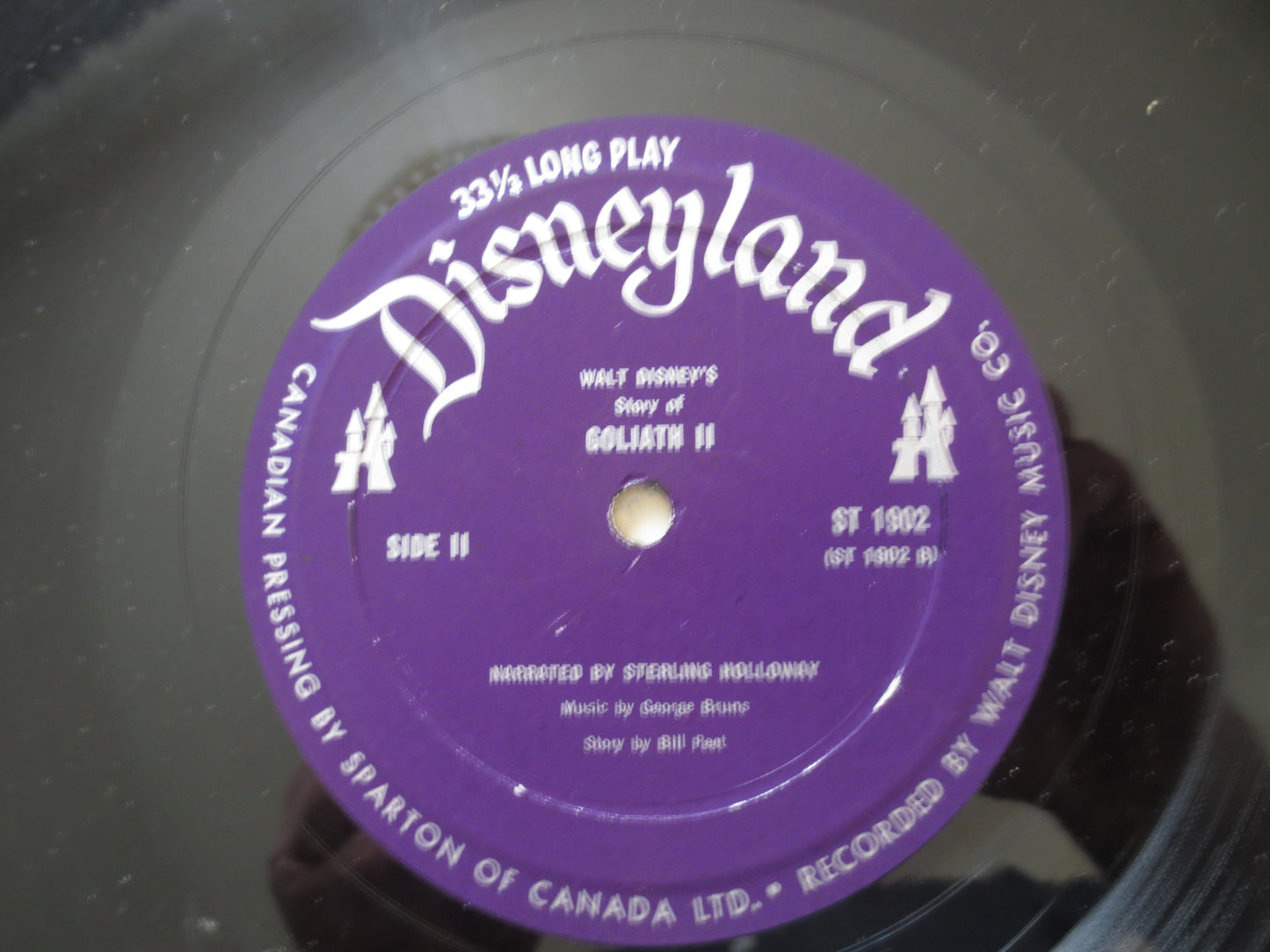 DISNEY Album, GOLIATH Album, DISNEYLAND Records, Disney Records, Childrens Record, Disney Lp, Kids Vinyl, Lps, 1965 Records