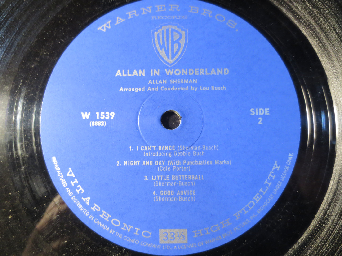 ALLAN SHERMAN, Allan in WONDERLAND, Comedy Albums, Allan Sherman Record, Allan Sherman Album, Comedy Album, 1964 Records