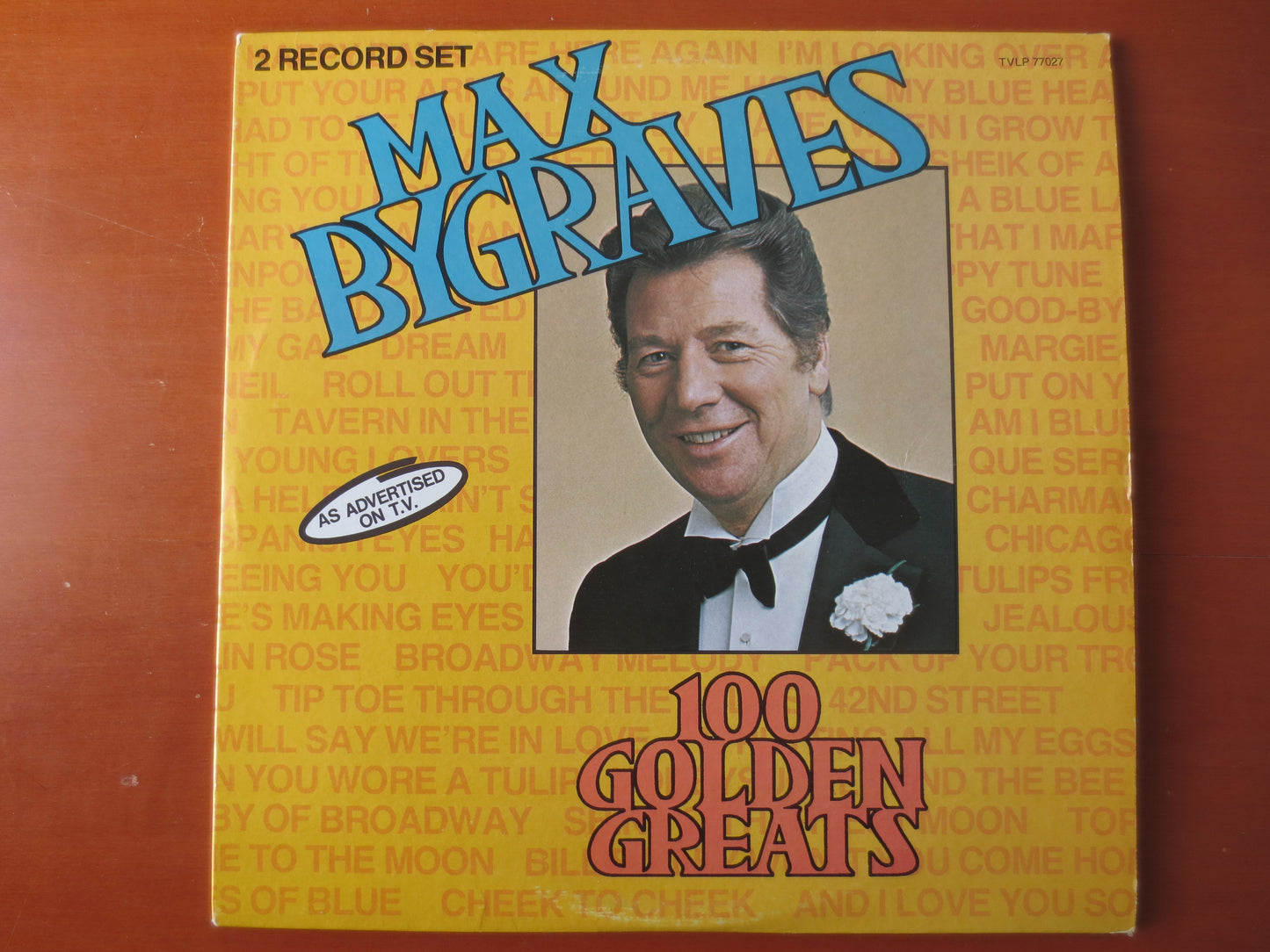 MAX BYGRAVES, 100 GOLDEN Greats, Max Bygraves Records, Max Bygraves Albums, Ragtime Records, Honky Tonk Album, 1977 Record