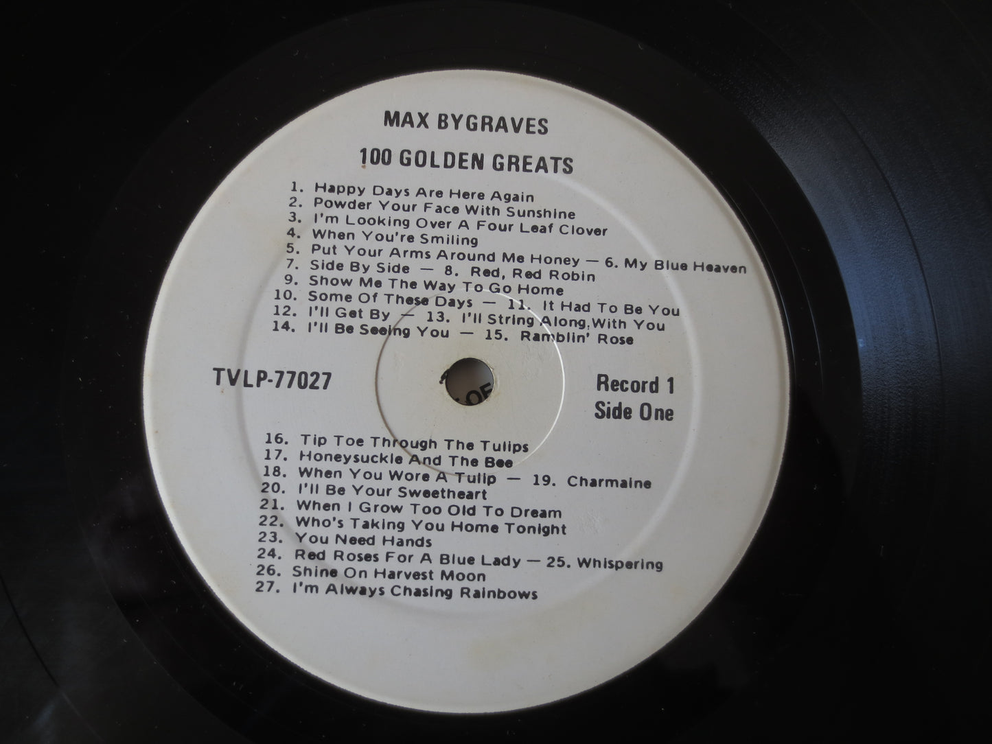 MAX BYGRAVES, 100 GOLDEN Greats, Max Bygraves Records, Max Bygraves Albums, Ragtime Records, Honky Tonk Album, 1977 Record