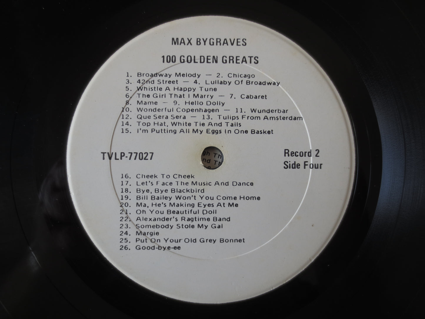 MAX BYGRAVES, 100 GOLDEN Greats, Max Bygraves Records, Max Bygraves Albums, Ragtime Records, Honky Tonk Album, 1977 Record