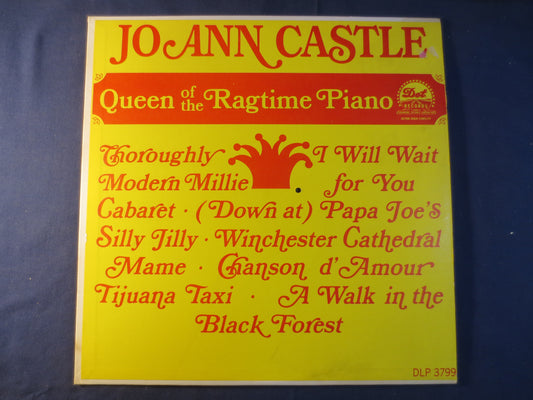 JO ANN CASTLE, Queen of the Ragtime Piano, Honky Tonk Records, Ragtime Records, Vintage Vinyl, Records, Vinyl, 1967 Records