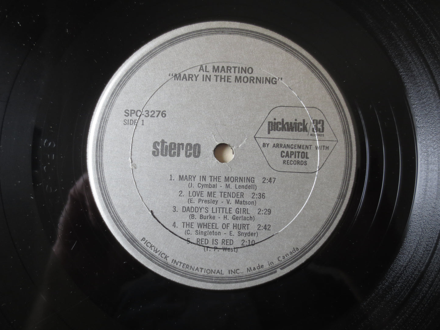 AL MARTINO, MARY in the Morning, Al Martino Album, Al Martino Vinyl, Al Martino Lp, Vinyl, Vinyl Album, 1971 Records