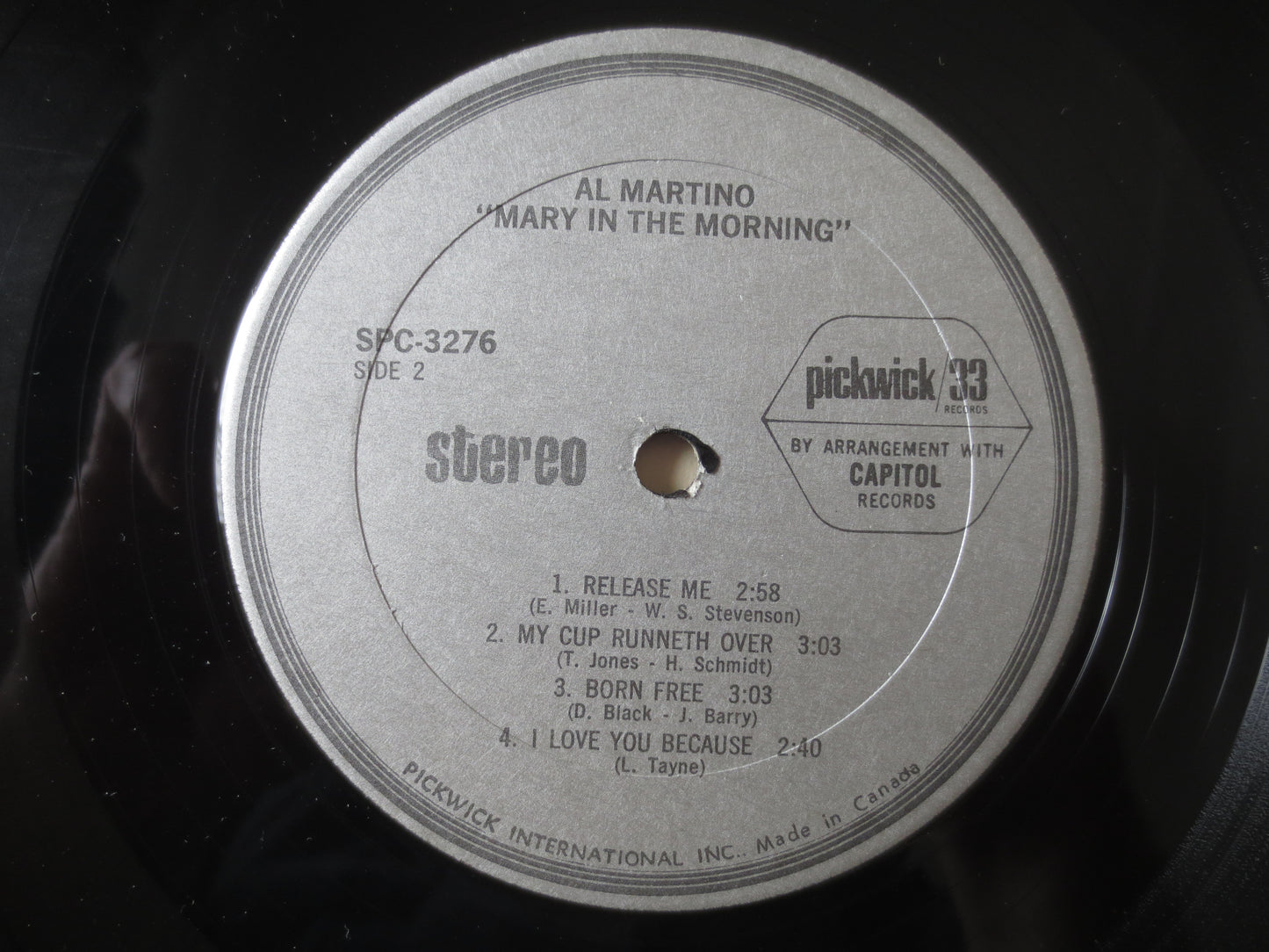 AL MARTINO, MARY in the Morning, Al Martino Album, Al Martino Vinyl, Al Martino Lp, Vinyl, Vinyl Album, 1971 Records