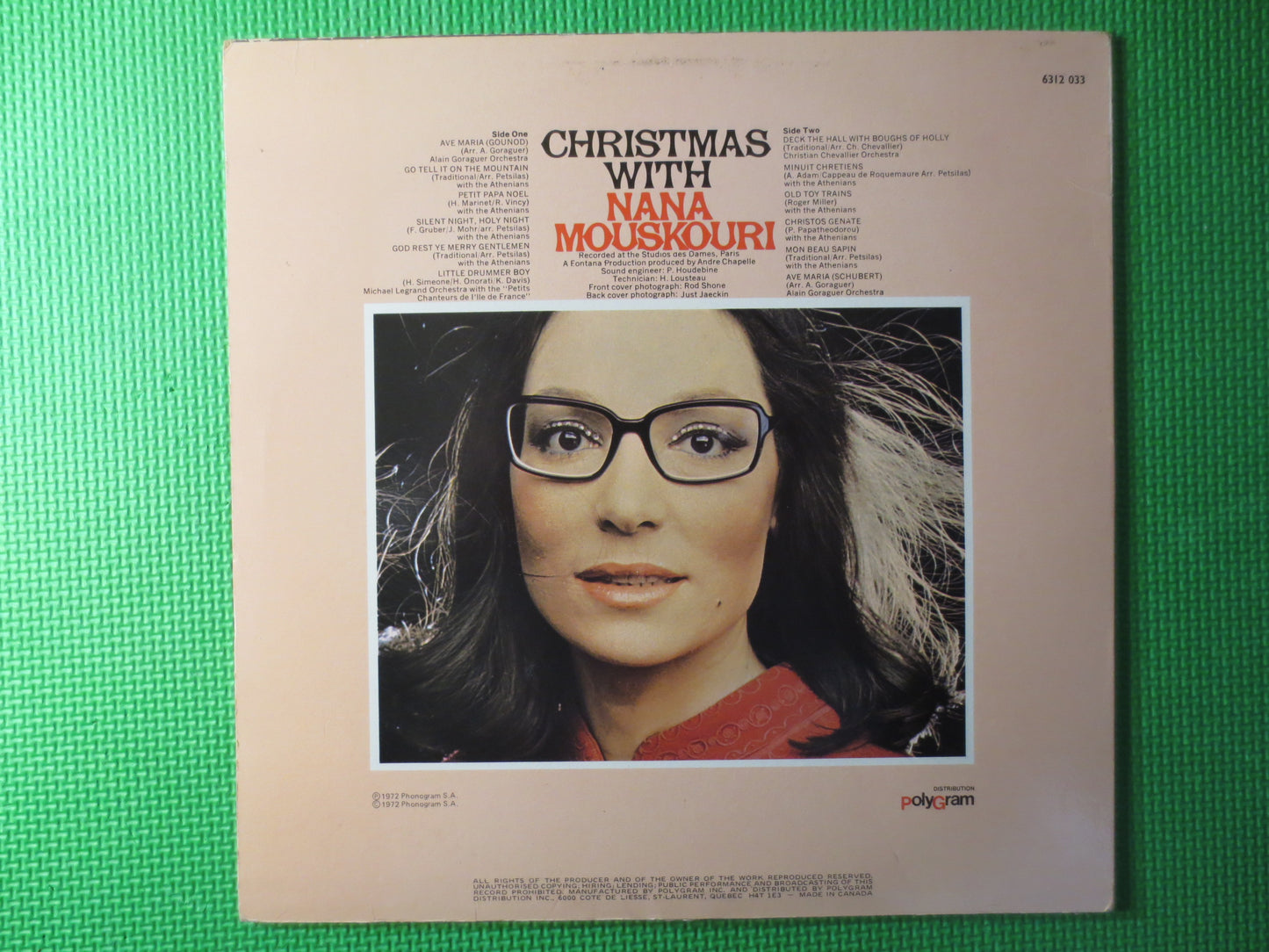 NANA MOUSKOURI, CHRISTMAS Album, Christmas Songs, Christmas Record, Christmas Vinyl, Christmas Lp, Vinyl Lp, 1972 Records