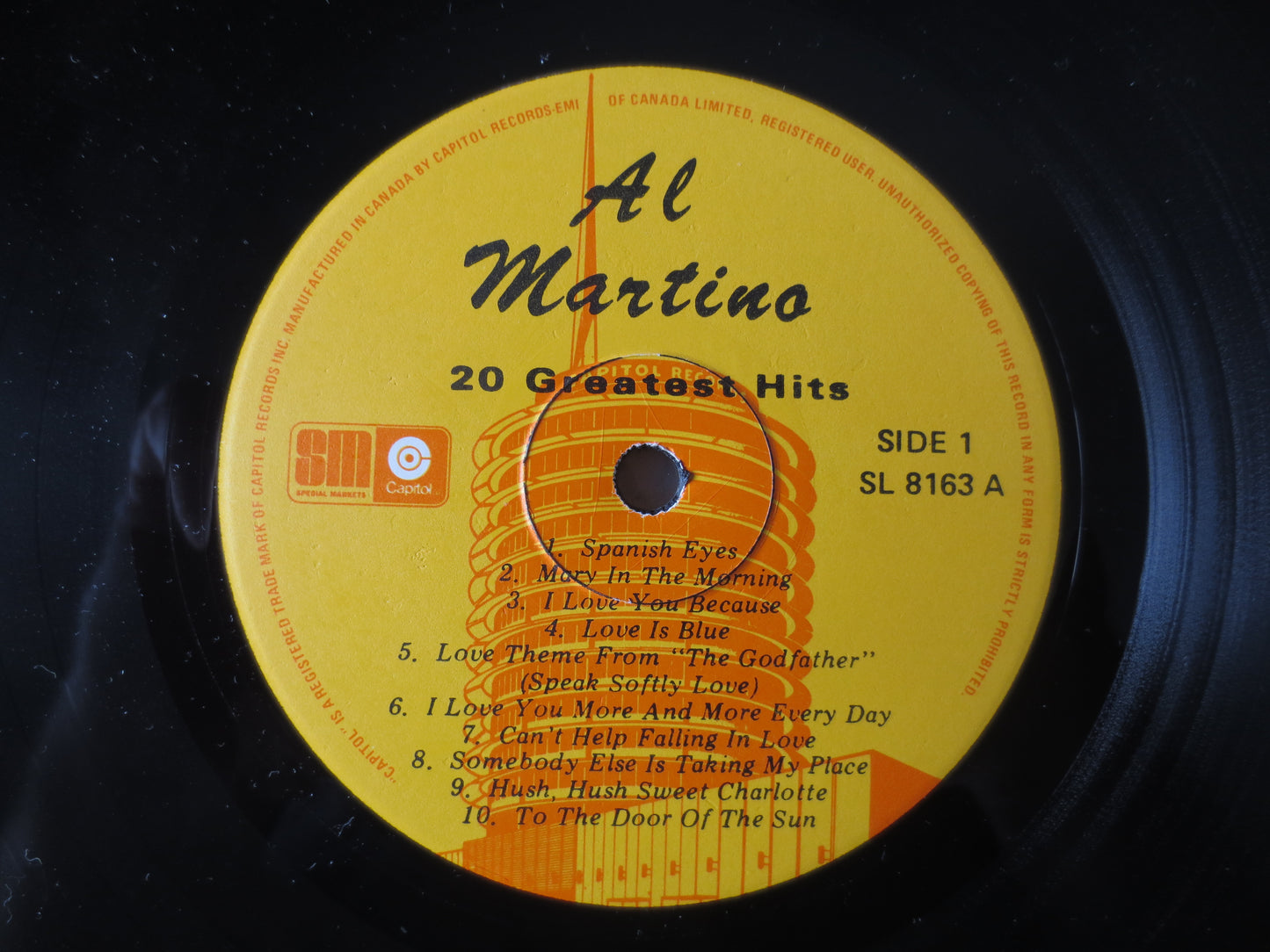 AL MARTINO, 20 GREATEST Hits, Al Martino Album, Al Martino Vinyl, Al Martino Lp, Vinyl, Vinyl Albums, 1977 Records