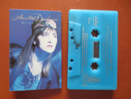 ANNETTE DUCHARME, BLUE Girl Tape, Rock Music, Tape Cassette, Rock Cassette, Rock Song, Pop Music Tape, 1989 Cassette