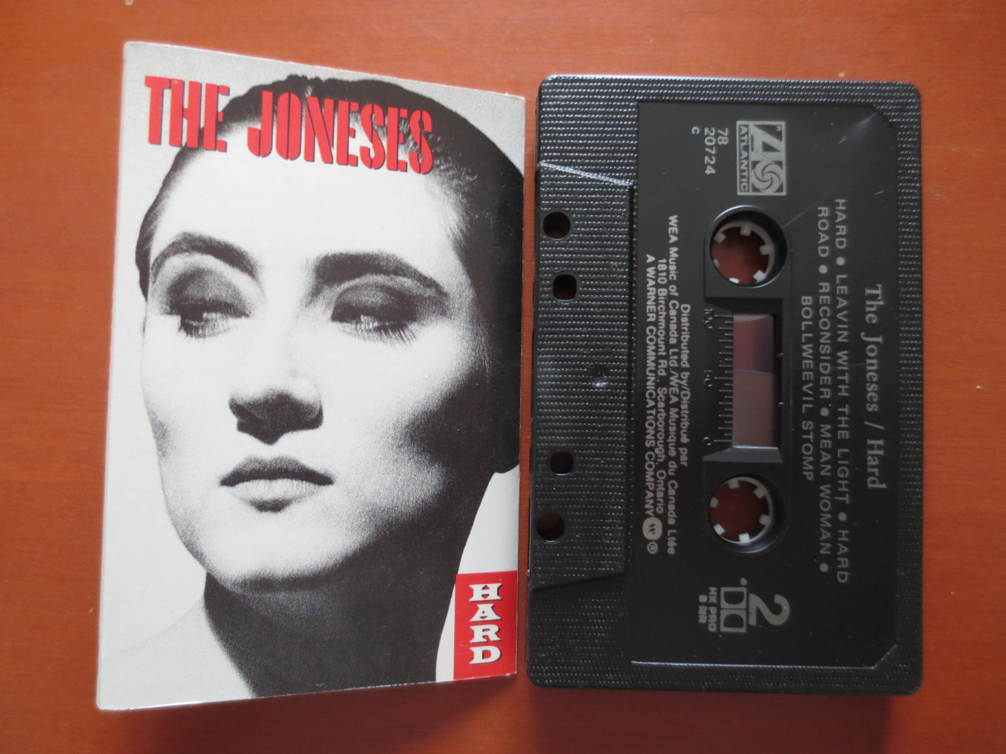 The JONESES Tape, HARD Album Tape, The JONESES Music, Tape Cassette, Rock Cassette, Pop Lp, The Joneses Song, 1990 Cassette