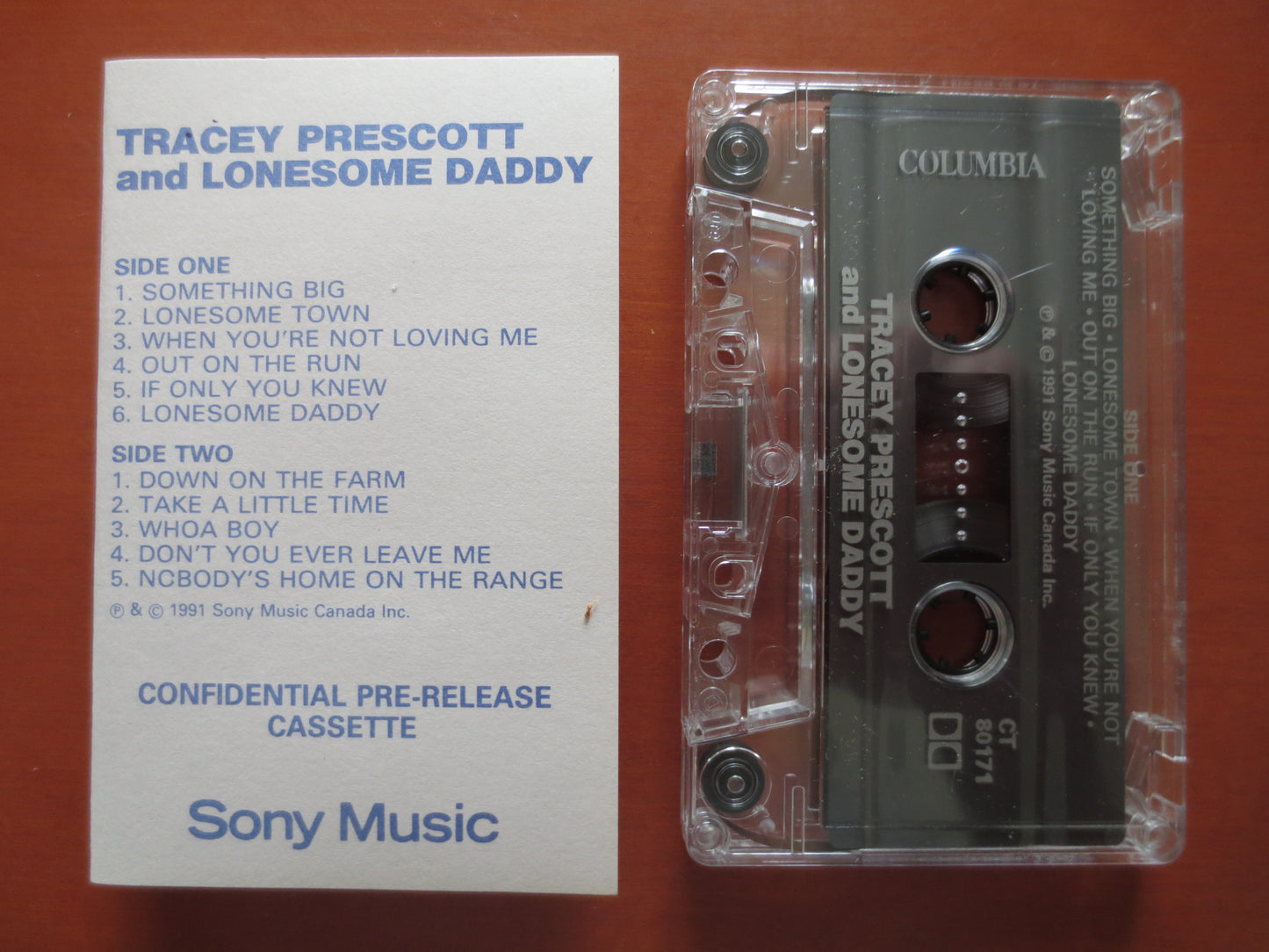 TRACEY PRESCOTT Tape, LONESOME Daddy, Tracey Prescott Lp, Music, Tape Cassette, Country Cassette, Country Song, 1991 Cassette