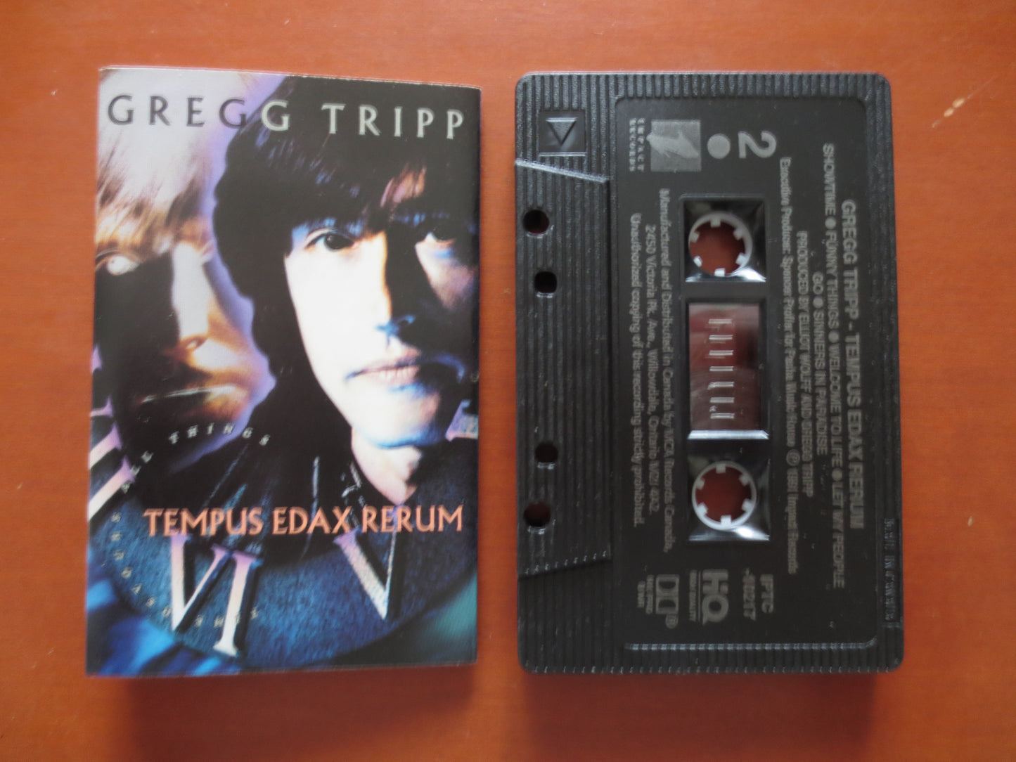 GREGG TRIPP Tape, Tempus Edax Rerum, GREGG Tripp Music, Tape Cassette, Gregg Tripp Cassette, Gregg Tripp Song, 1991 Cassette