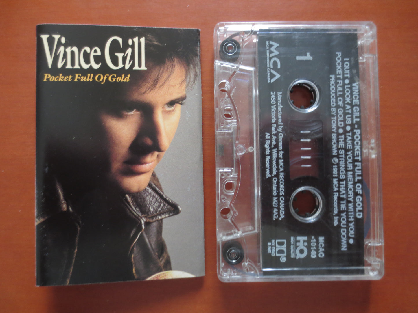 VINCE GILL Tape, Pocket Full of GOLD, Vince Gill Music, Tape Cassette, Vince Gill Cassette, Vince Gill Song, 1991 Cassette