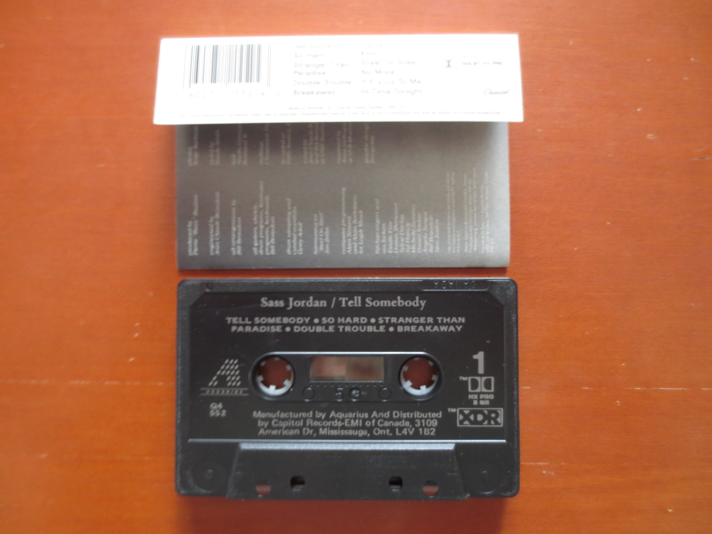 SASS JORDAN Tape, Tell Somebody, SASS Jordan Album, Sass Jordan Music, Sass Jordan Song, Tape Cassette, 1988 Cassette