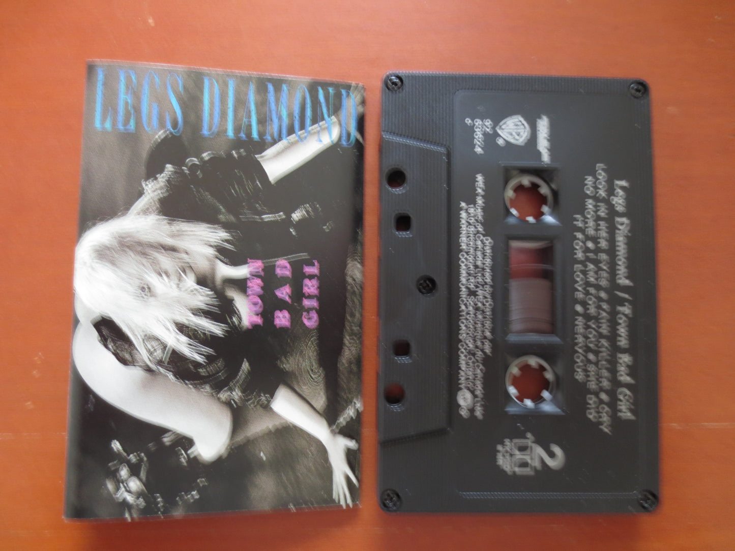 LEGS DIAMOND, Town BAD Girl, Legs Diamond Tape, Legs Diamond Album, Legs Diamond Lp, Tape Cassette, Cassette, 1990 Cassette