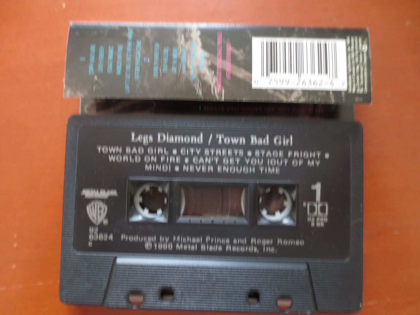 LEGS DIAMOND, Town BAD Girl, Legs Diamond Tape, Legs Diamond Album, Legs Diamond Lp, Tape Cassette, Cassette, 1990 Cassette