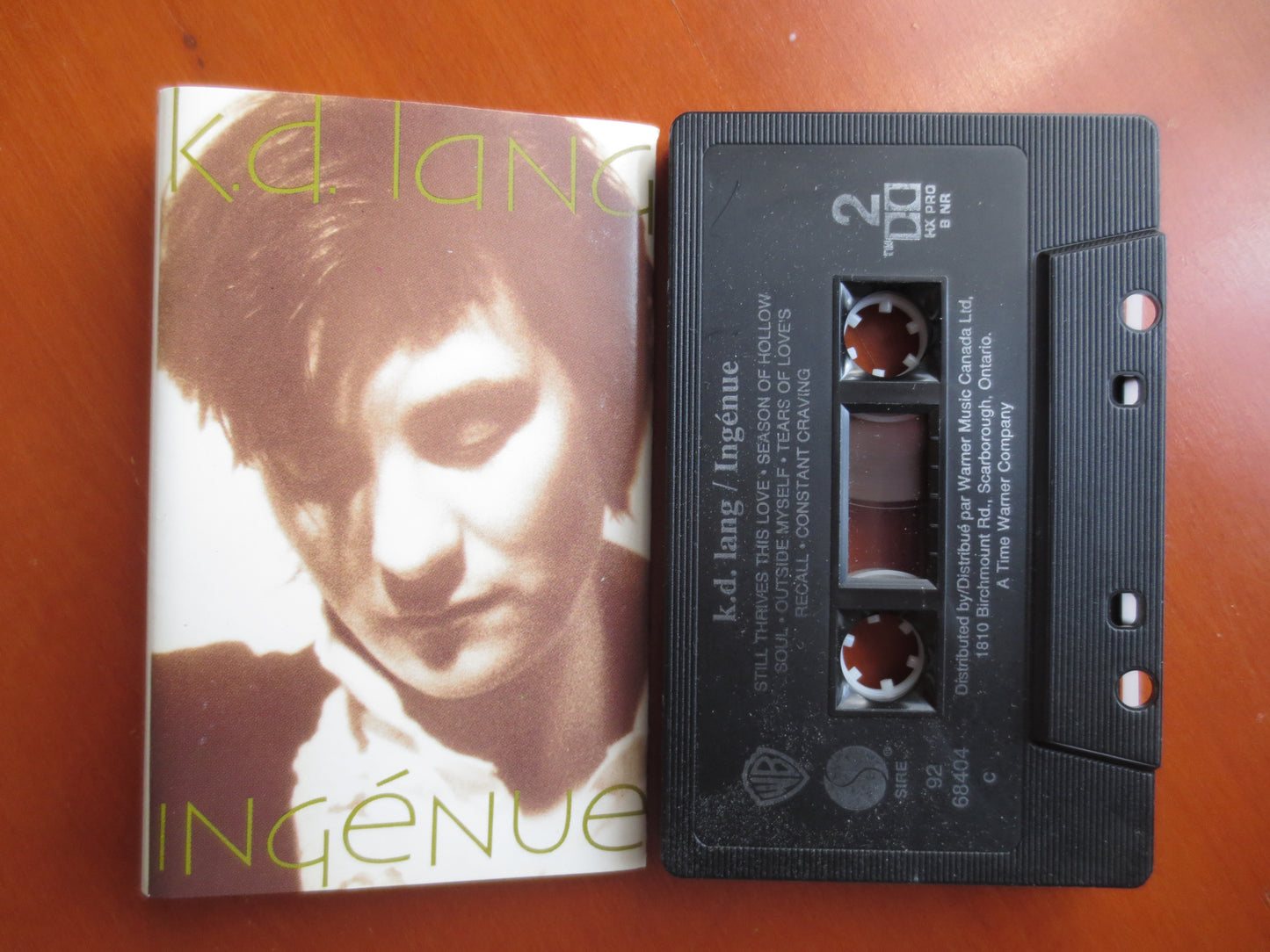 K D LANG, INGENUE Album, K D LANG Tape, K D Lang Album, K D Lang Music, K D Lang Lp, Tape Cassette, Cassette, 1992 Cassette