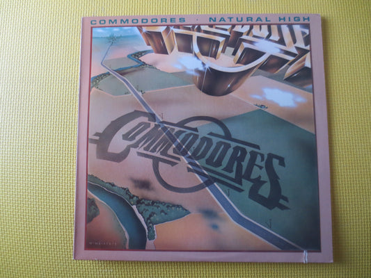 The COMMODORES, NATURAL HIGH, Motown Records, Pop Record, Vintage Vinyl, Record Vinyl, Record, Vinyl Record, 1978 Records