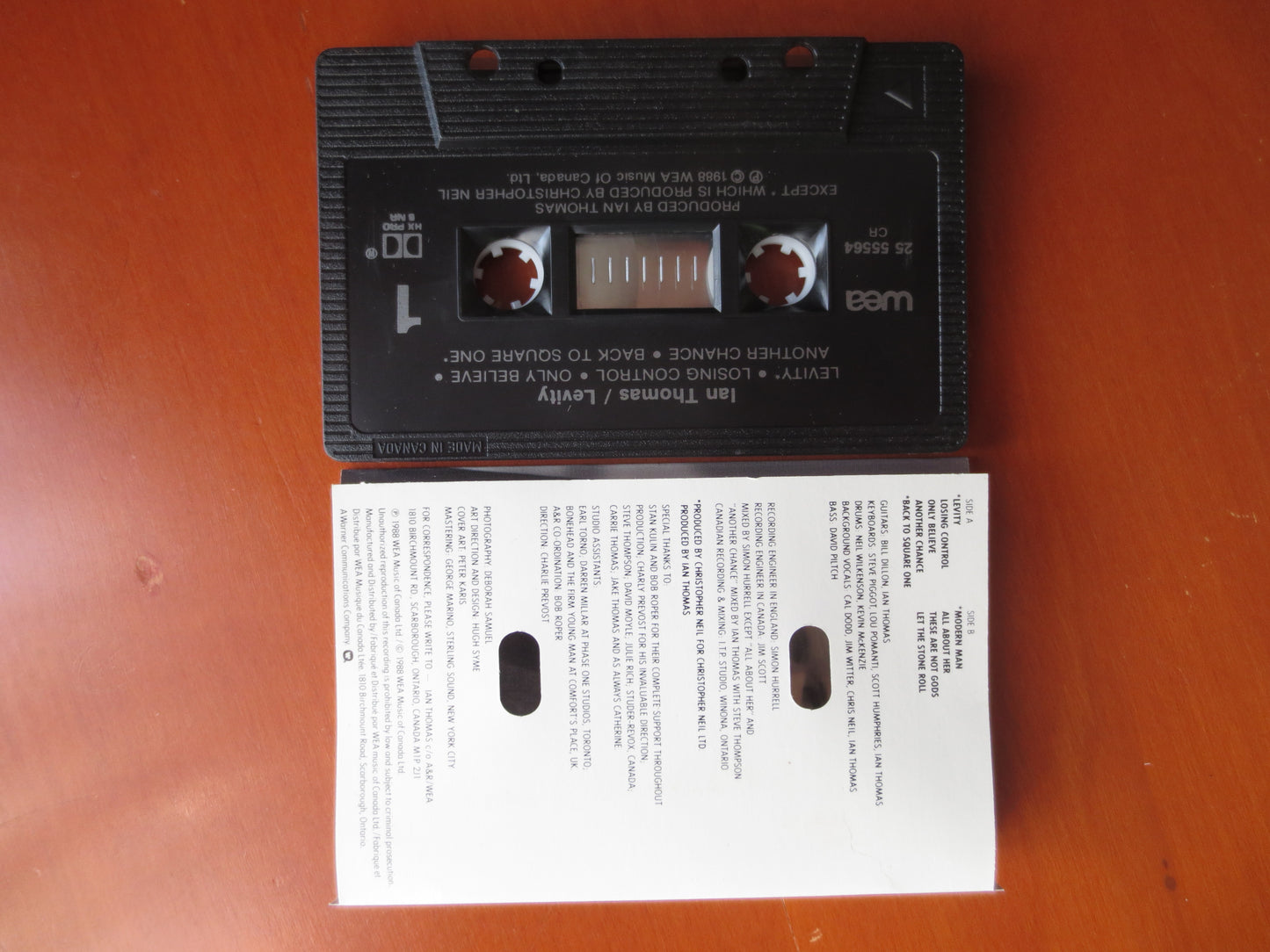IAN THOMAS Tape, LEVITY Album, Ian Thomas Album, Ian Thomas Music, Ian Thomas Song, Tape Cassette, Cassette, 1988 Cassette