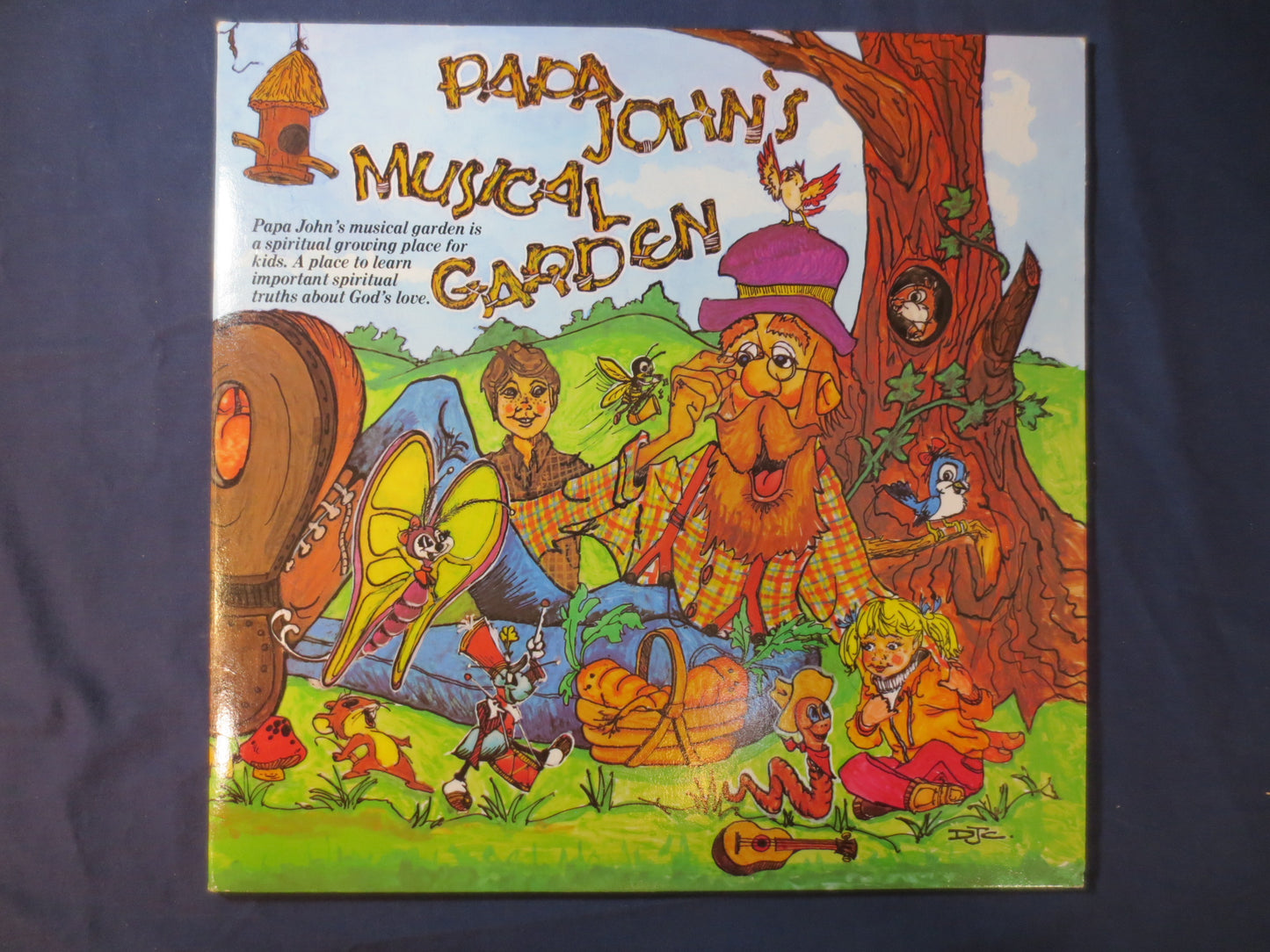 PAPA John Record, MUSICAL GARDEN, Childrens Record, Kids Record, Childrens Album, Kids Album, Childrens Vinyl, 1980 Records