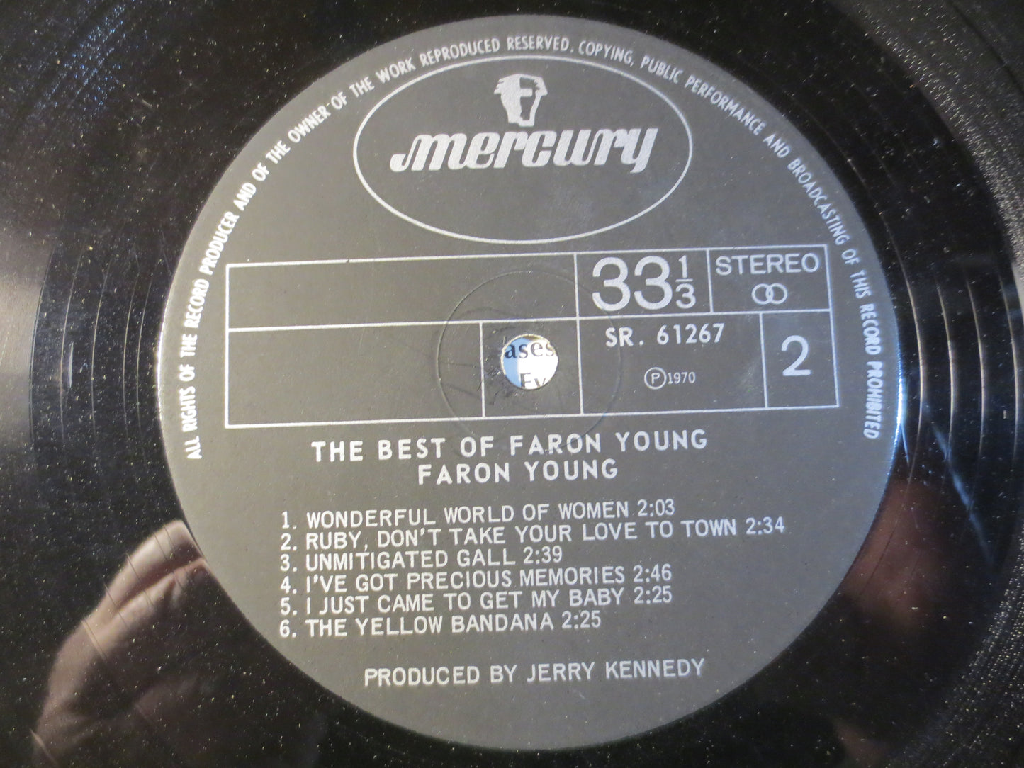 FARON YOUNG, The Best of, Country Records, Faron Young Record, Faron Young Album, Faron Young Lp, Vinyl Lps, 1970 Records