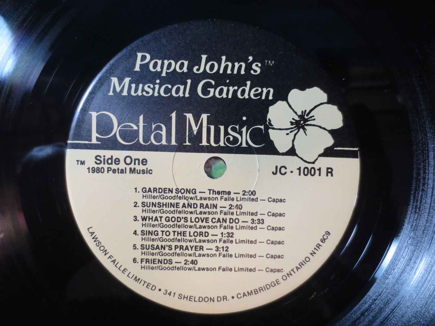 PAPA John Record, MUSICAL GARDEN, Childrens Record, Kids Record, Childrens Album, Kids Album, Childrens Vinyl, 1980 Records