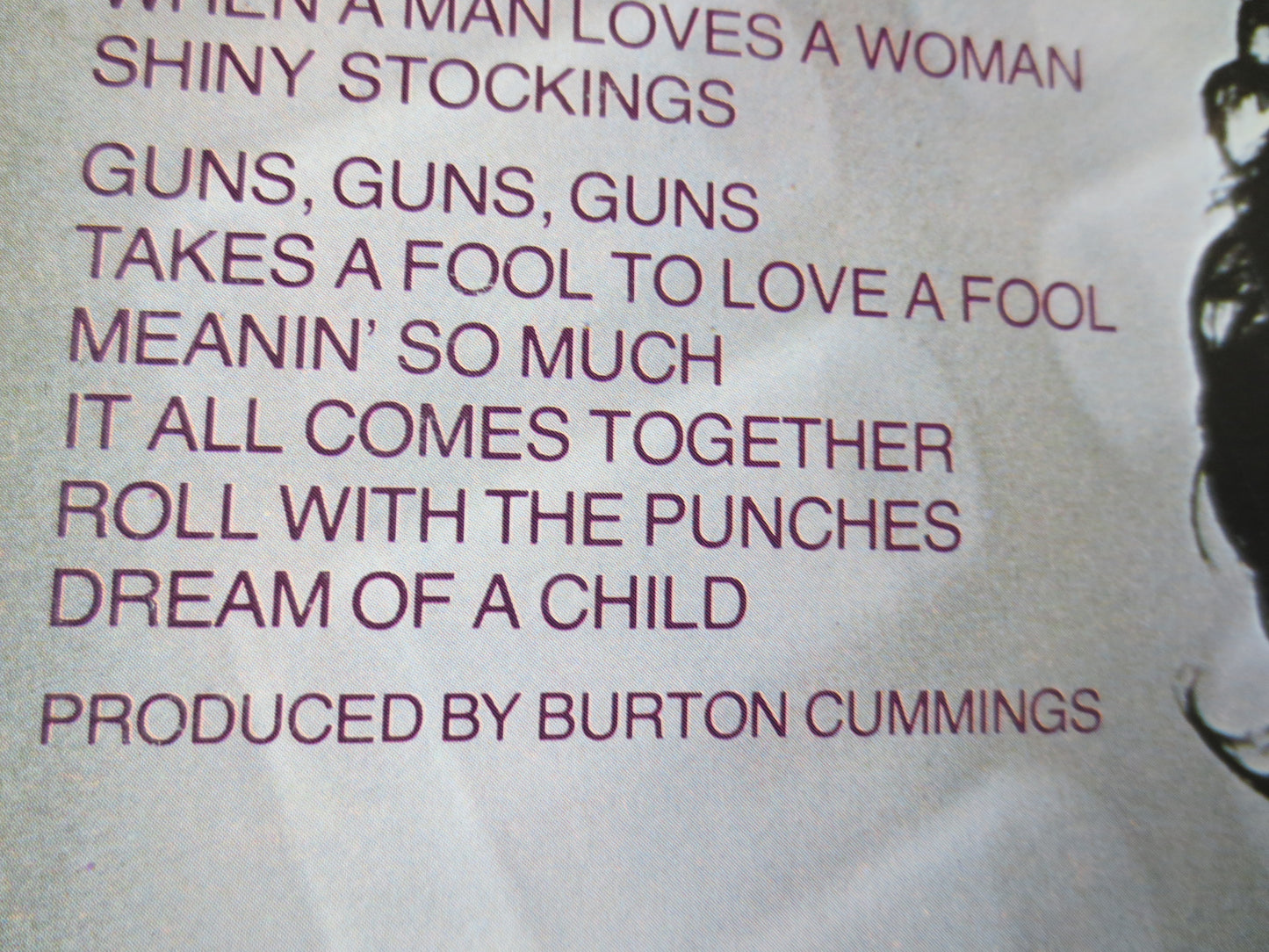 BURTON CUMMINGS, DREAM of a Child, Rock Record, Pop Record, Vintage Vinyl, Record, Vinyl Record, Vinyl Album, 1978 Records