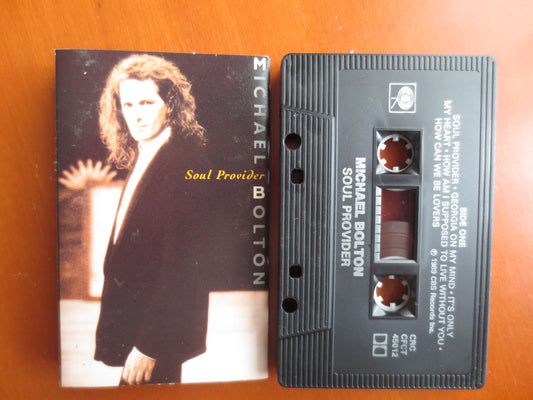 MICHAEL BOLTON Tape, SOUL Provider, Michael Bolton Music, Tape Cassette, Pop Music Cassette, Michael Bolton, 1989 Cassette