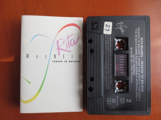 RITA MACNEIL Tape, Reason to Believe, Rita MacNeil Album, Rita MacNeil Music, Tape Cassette, Cassette, 1988 Cassette