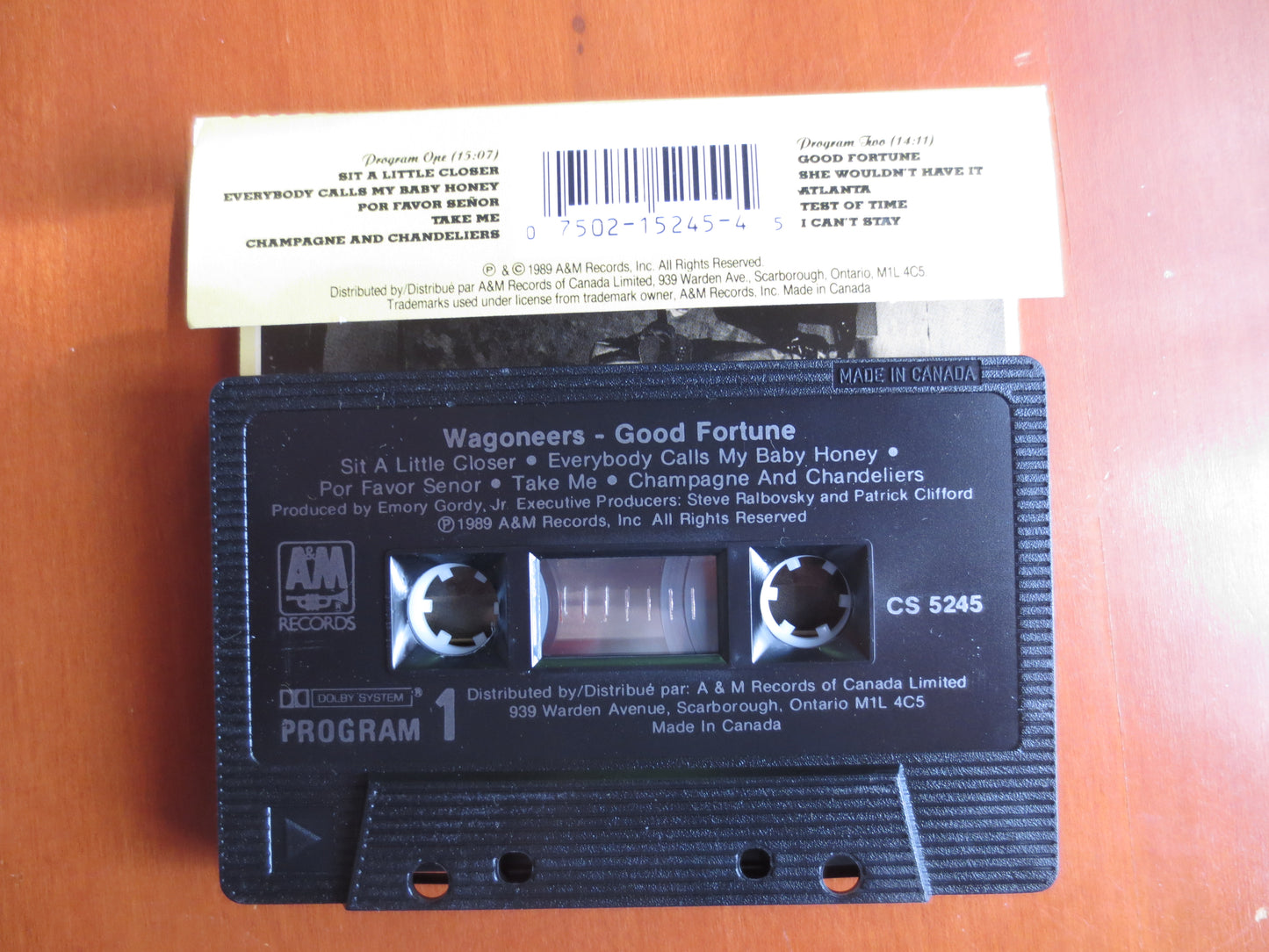 WAGONEERS Tape, GOOD Fortune Tape, WAGONEERS Album, Wagoneers Music, Wagoneers Song, Tape Cassette, Cassette, 1989 Cassette