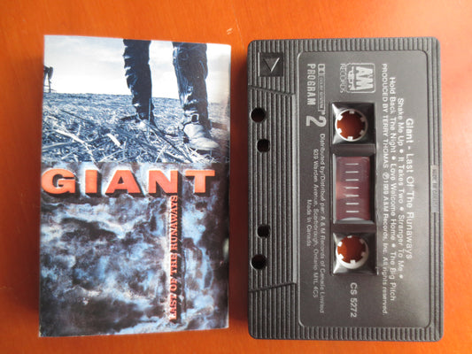 GIANT Tape, Last of the RUNAWAYS, GIANT Album, Giant Lp, Giant Music, Giant Song, Tape Cassette, Cassette, 1989 Cassette