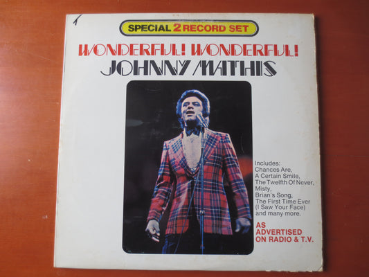 JOHNNY MATHIS, Wonderful, Double Album, Vintage Vinyl, 1972 Records, Vinyl Records, Country Record, Vinyl Lp, 1974 Records