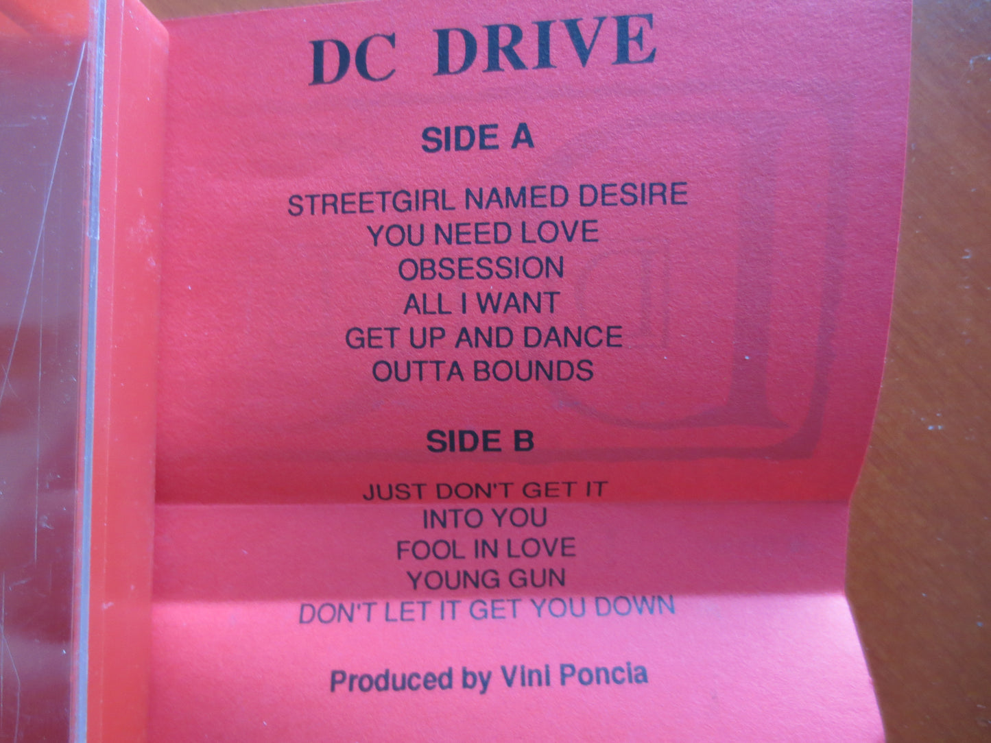 DC DRIVE, DC Drive Tape, Dc Drive Album, Dc Drive Music, Dc Drive Song, Rock Lp, Tape Cassette, Rock Cassette, 1992 Cassette