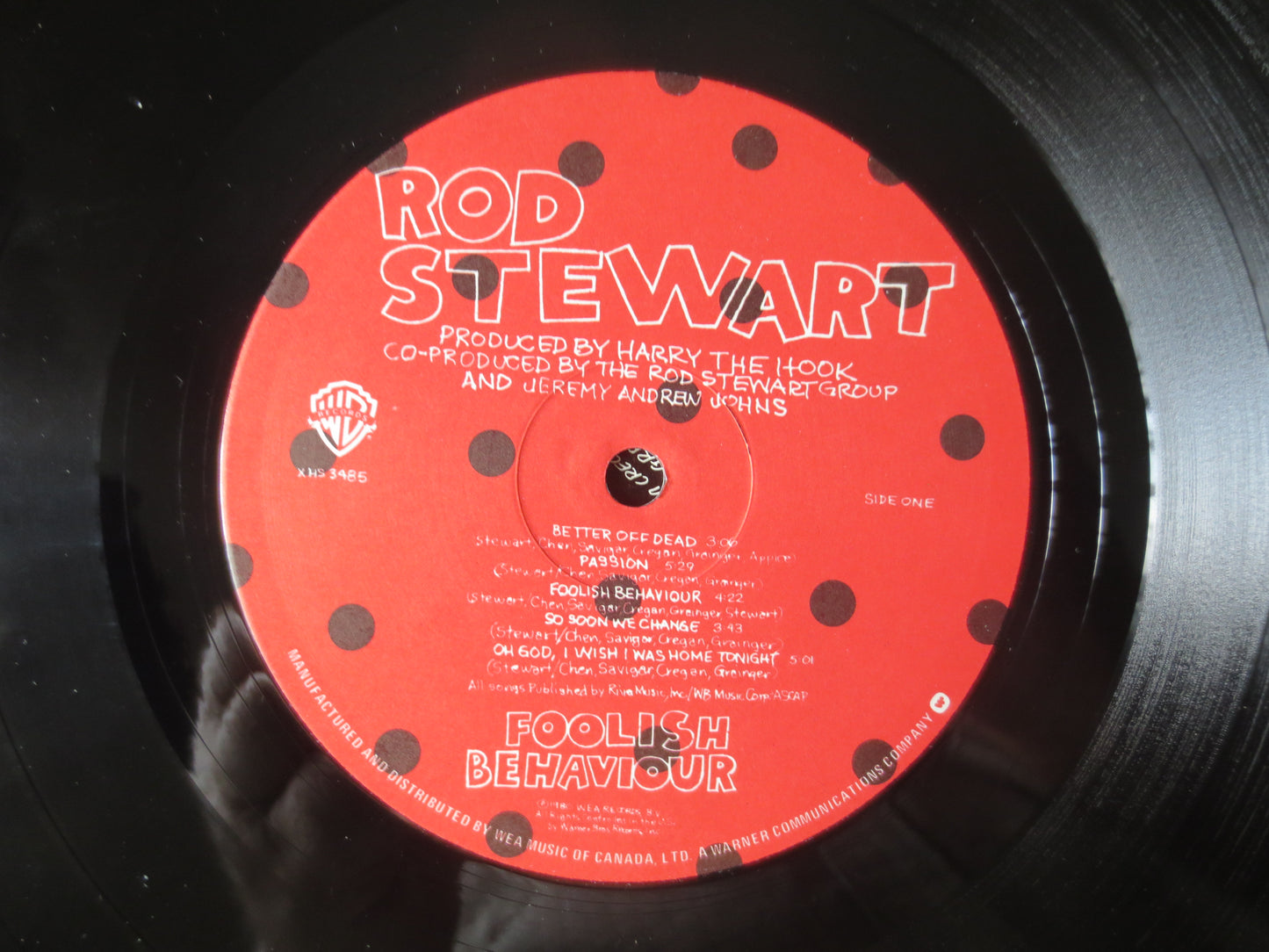 ROD STEWART, FOOLISH Behaviour, Rod Stewart Albums, Rod Stewart Vinyl, Rod Stewart Records, Lps, Vinyl Record, 1980 Records