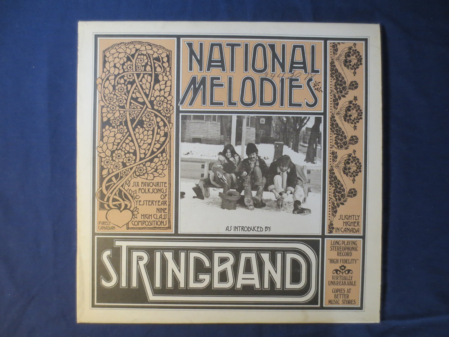 STRINGBAND Album, NATIONAL MELODIES, Stringband Record, Stringband Vinyl, Stringband Lp, Bluegrass Album, lps, 1975 Records