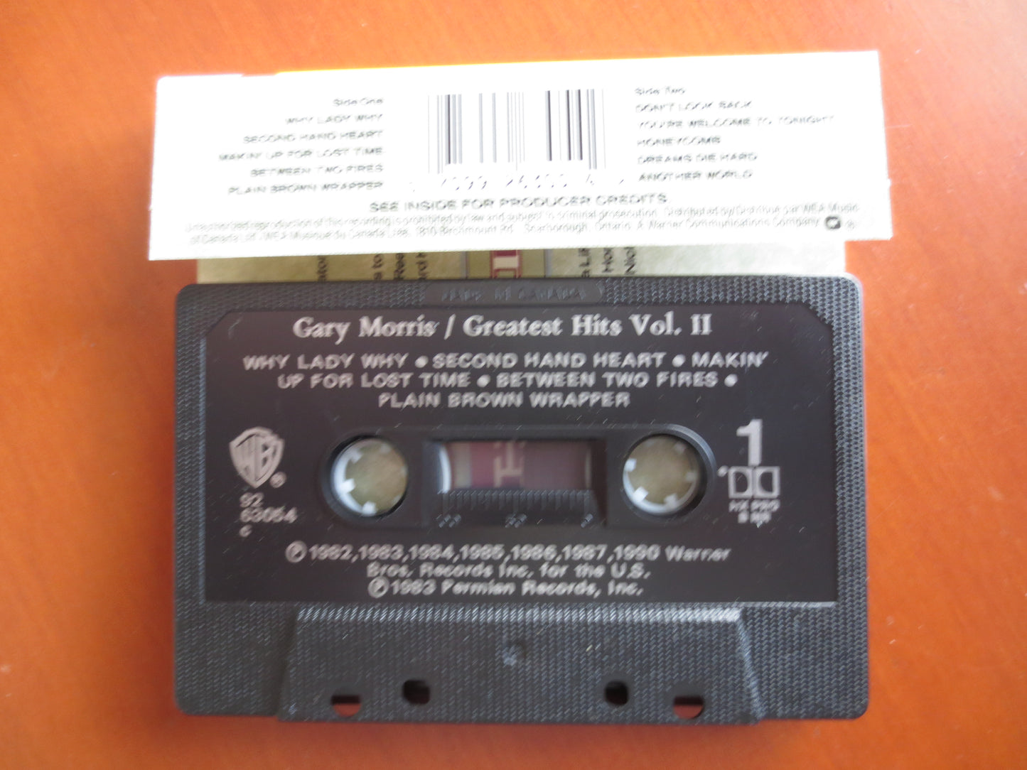 GARY MORRIS, GREATEST Hits Tape, Gary Morris Album, Gary Morris Music, Country Lp, Tape Cassette, Cassette, 1990 Cassette