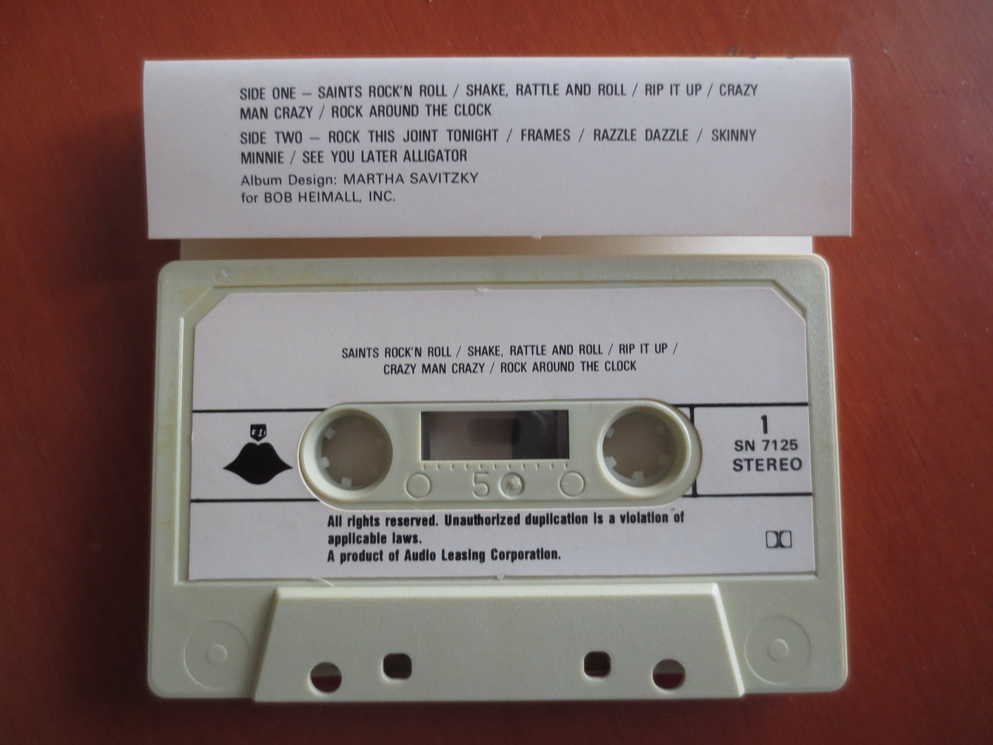 BILL HALEY, ROCKIN and Rollin, Bill Haley Tape, Bill Haley Album, Bill Haley Music, Tape Cassette, Cassette, 1981 Cassette