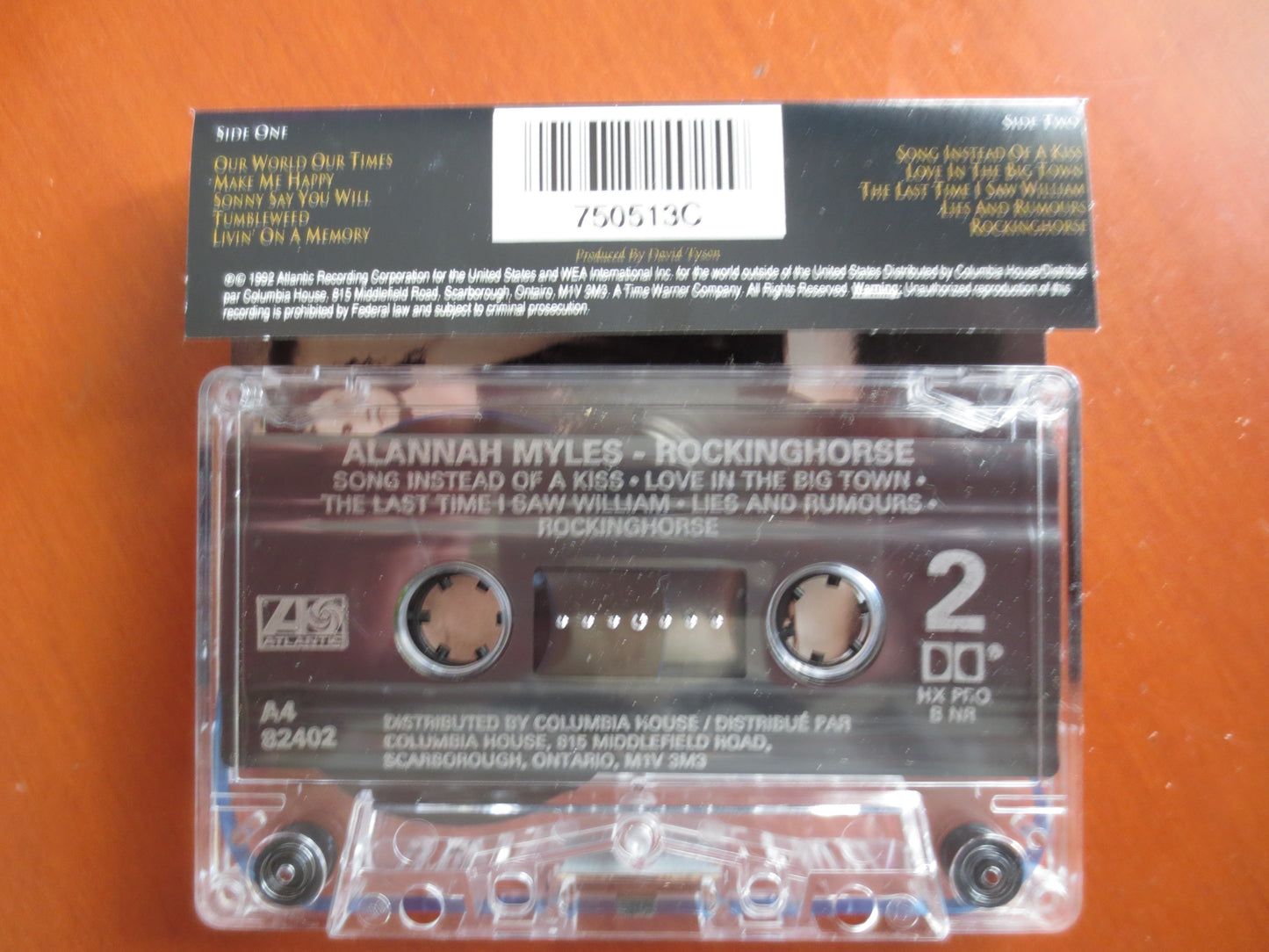 ALANNAH MYLES, ROCKINGHORSE, Alannah Myles Tape, Alannah Myles Album, Vintage Tapes, Tape Cassette, Cassette, 1992 Cassette