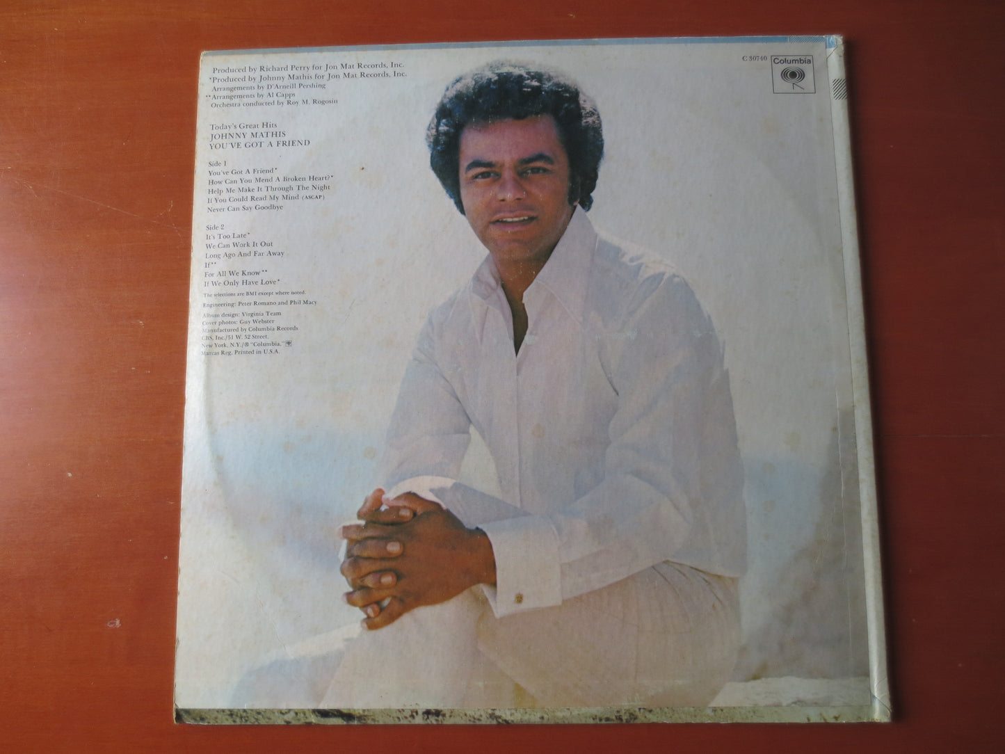 JOHNNY MATHIS, You've Got A FRIEND, Johnny Mathis Record, Johnny Mathis Album, Johnny Mathis Vinyl, Vinyl Lps, 1971 Records