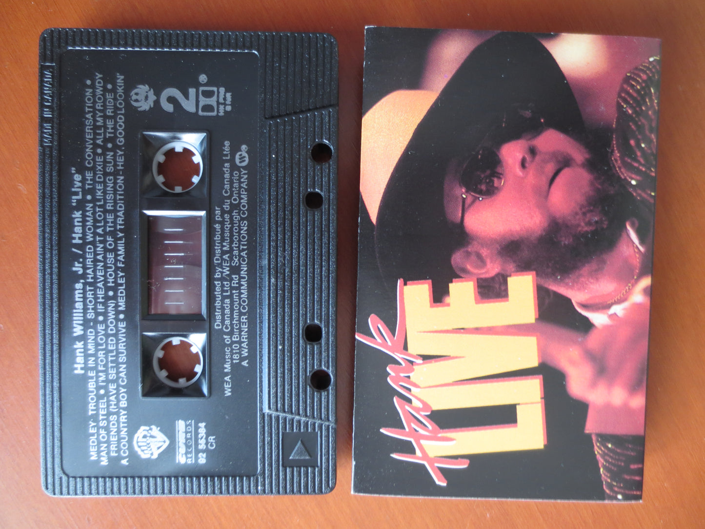 HANK WILLIAMS Jr, LIVE Tape, Hank Williams Album, Hank Williams Music, Country Lp, Tape Cassette, Cassette, 1988 Cassette