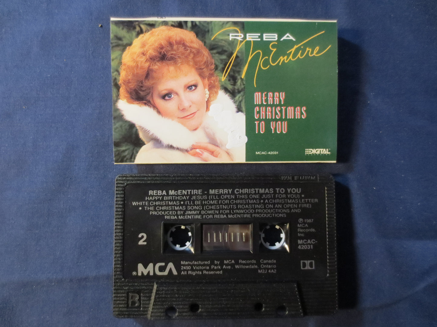 REBA McENTIRE Tape, CHRISTMAS Tape, Christmas Music, Christmas Song, Reba McEntire Album, Vintage Christmas, Tape Cassette