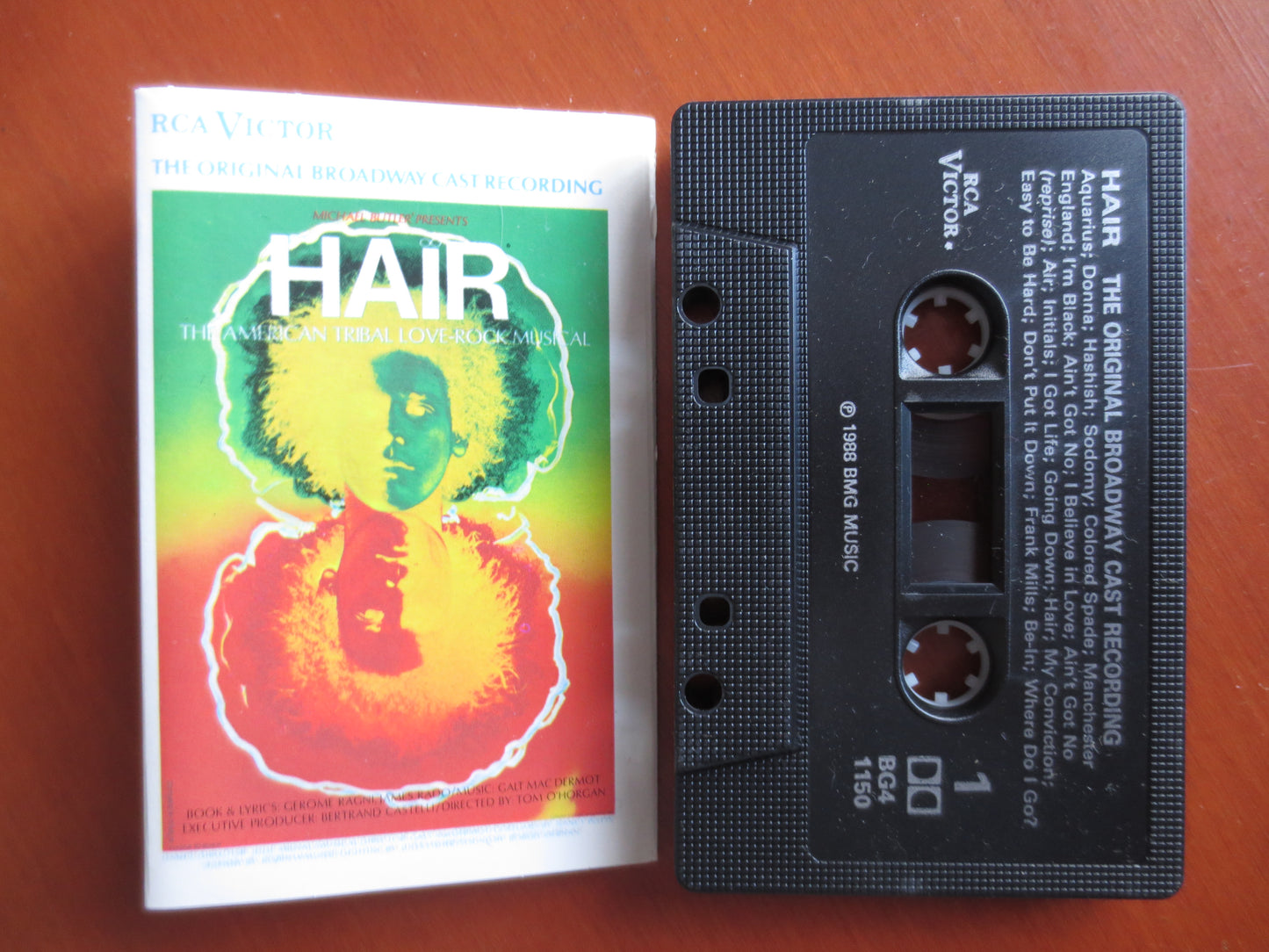 HAIR Tape, BROADWAY Tape, HAIR Broadway, Hair Music, Tape Cassette, Hair Cassette, Hair Soundtrack, Hair Lp, 1988 Cassette